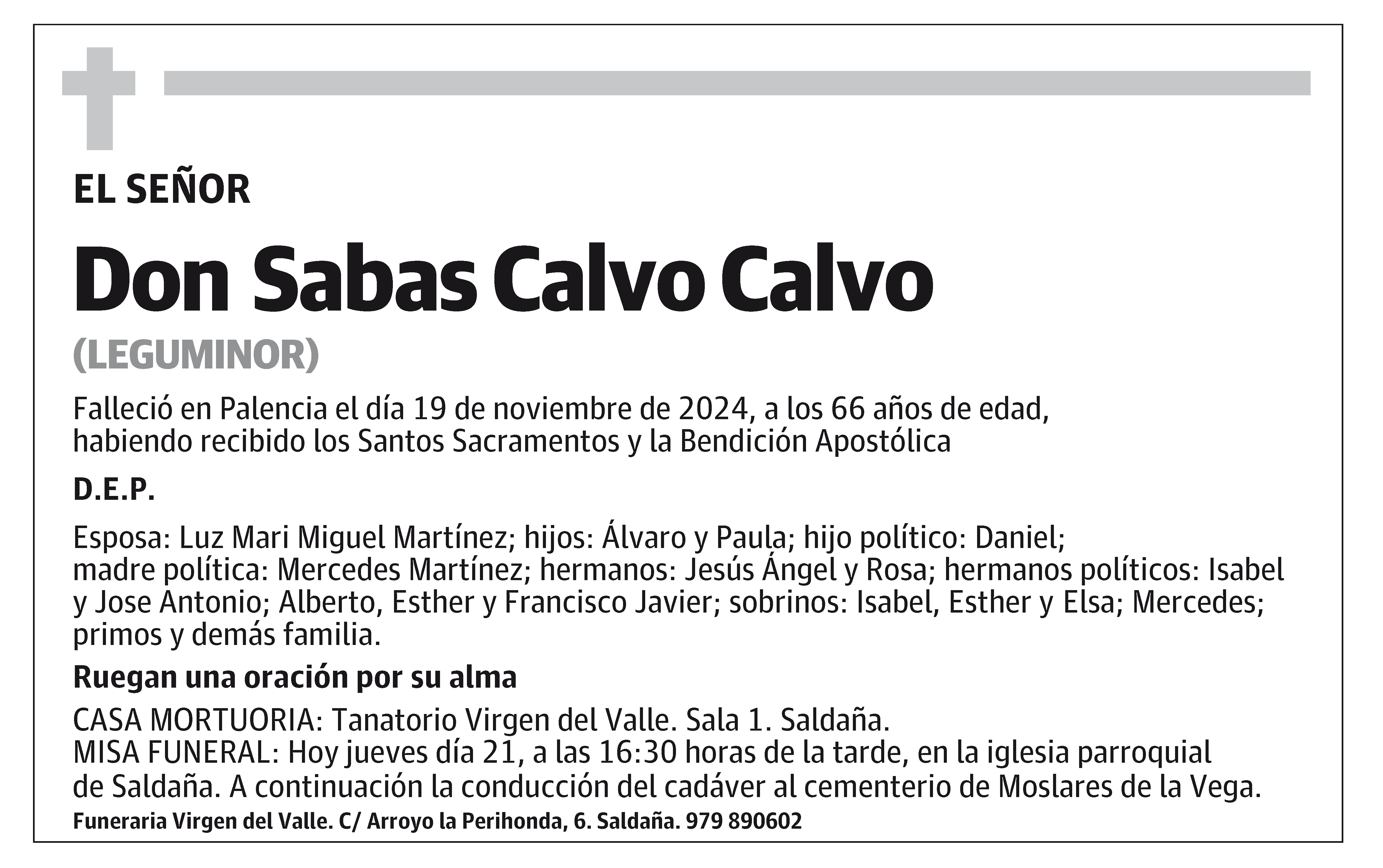 Sabas Calvo Calvo