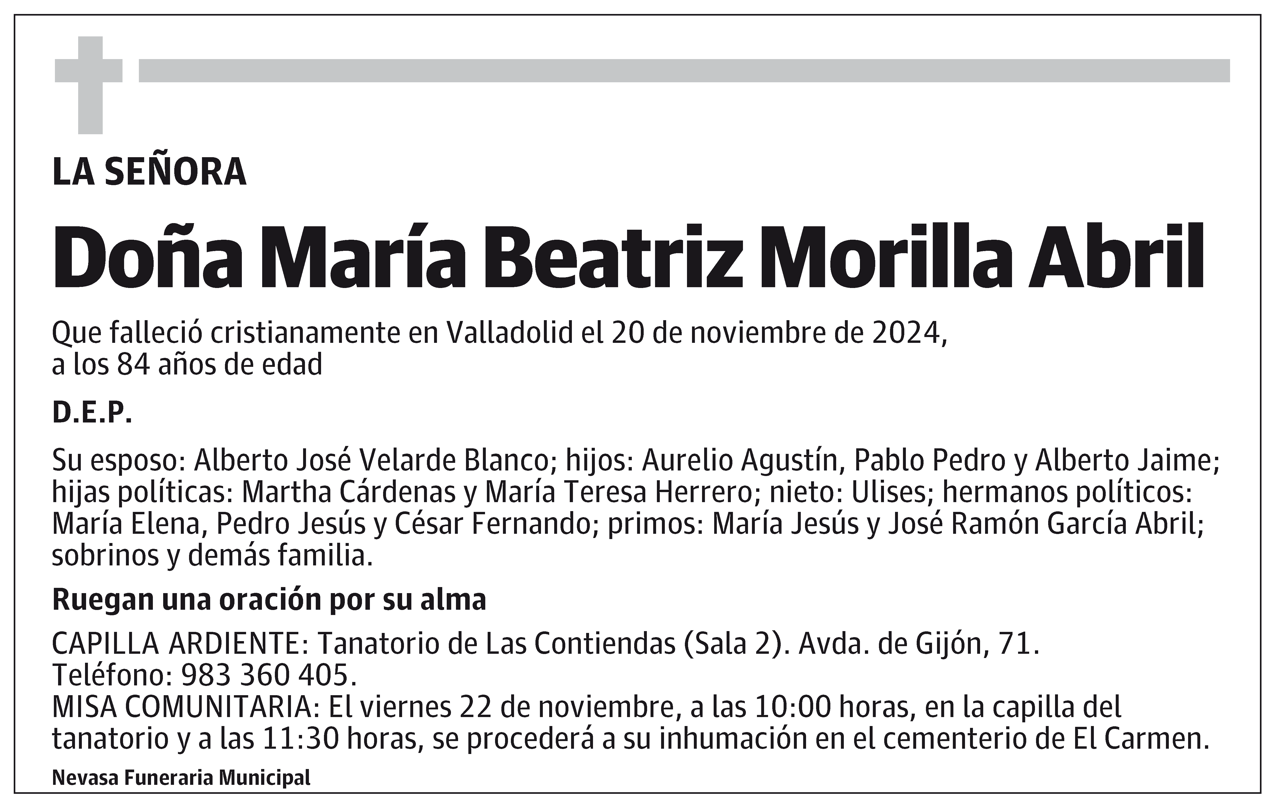 María Beatriz Morilla Abril