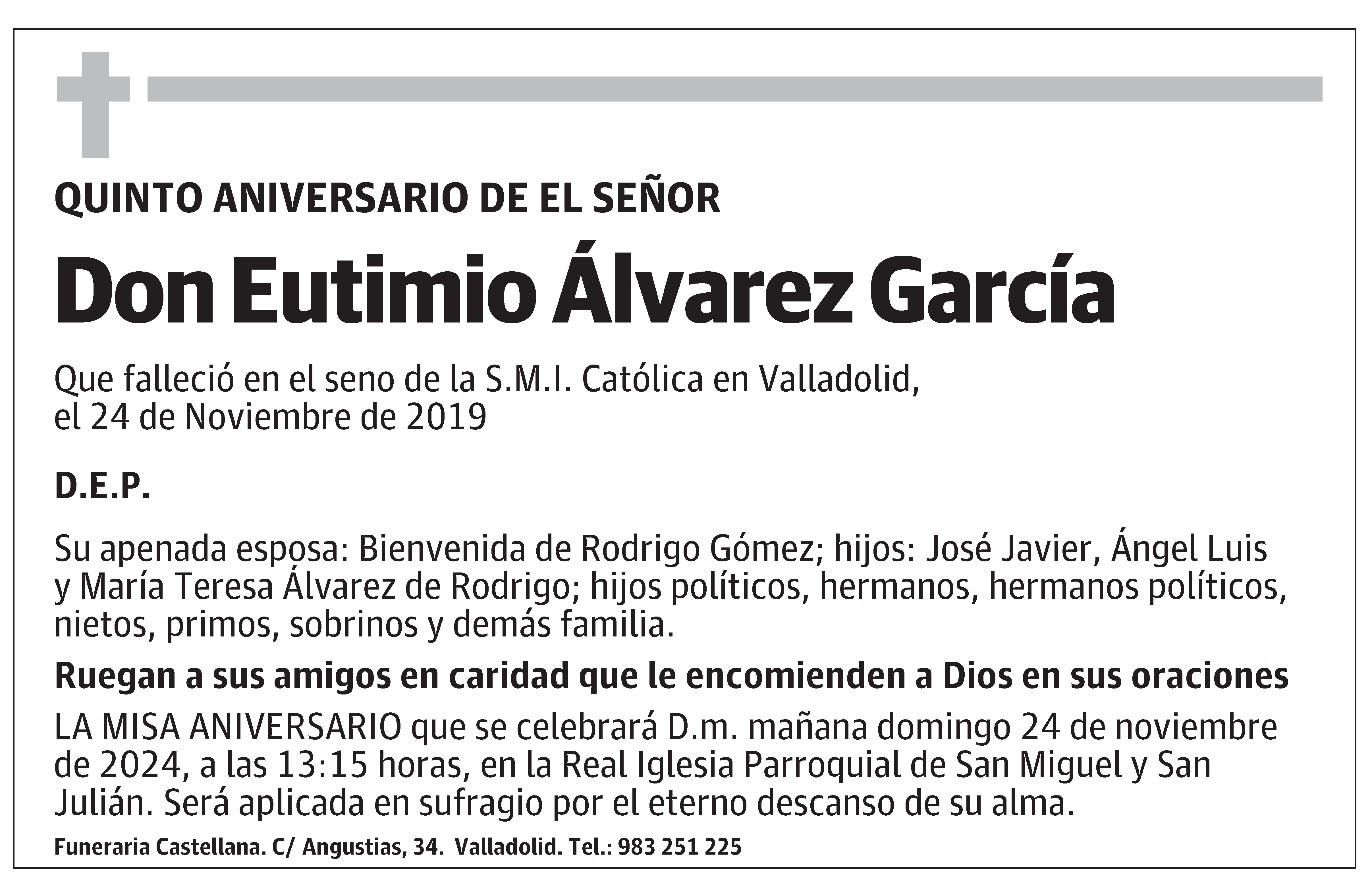 Don Eutimio Álvarez García