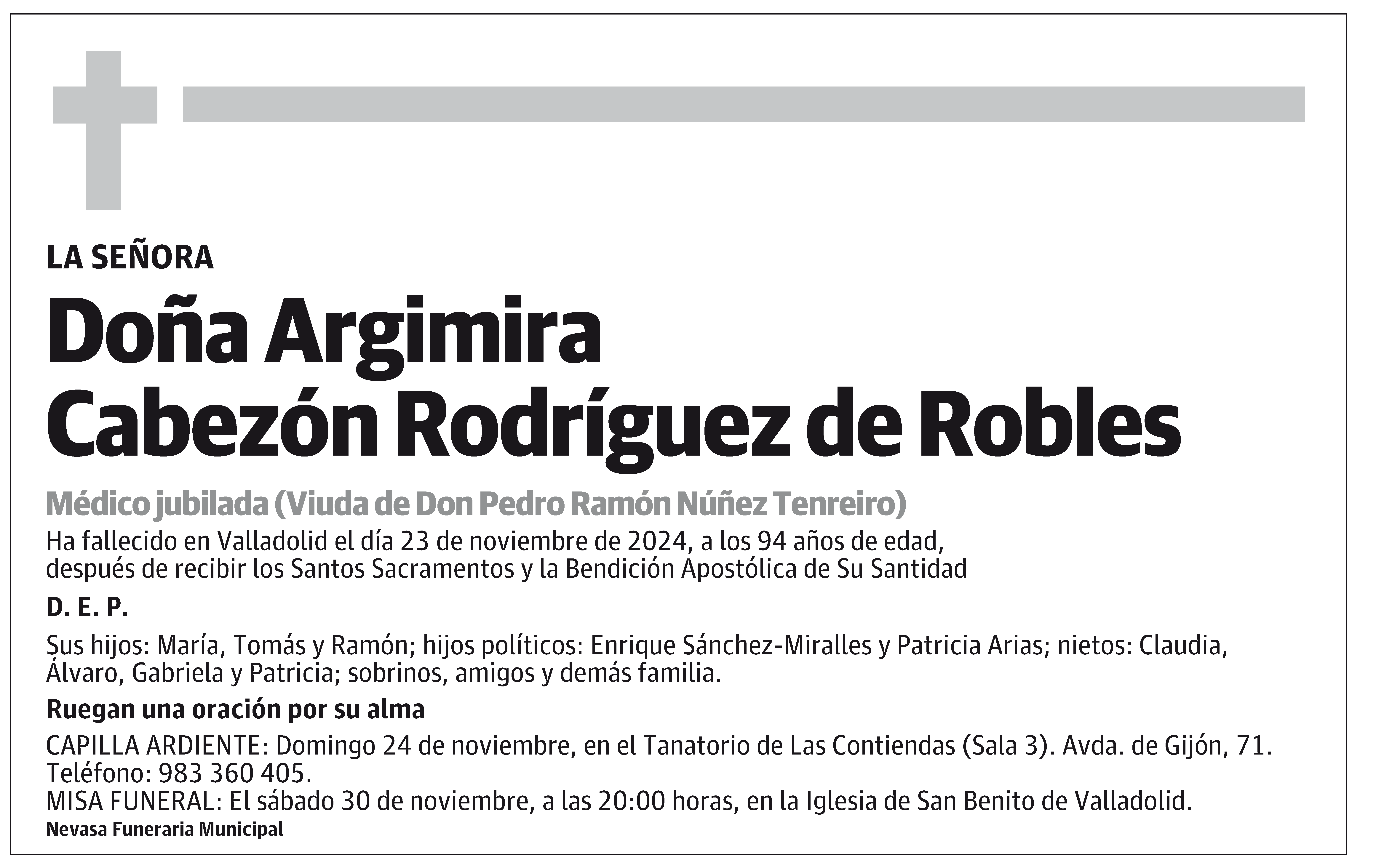 Argimira Cabezón Rodríguez de Robles