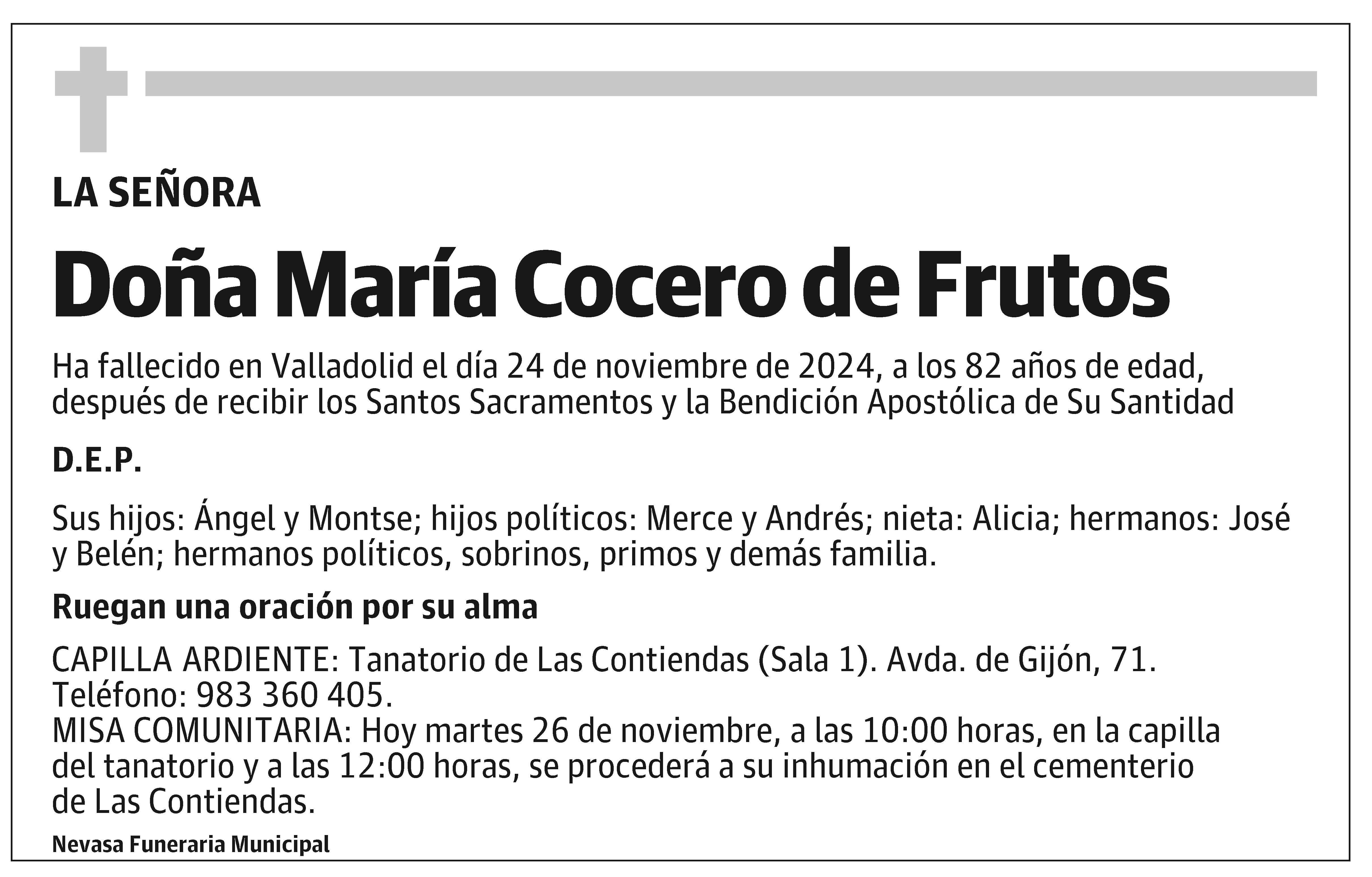 María Cocero de Frutos