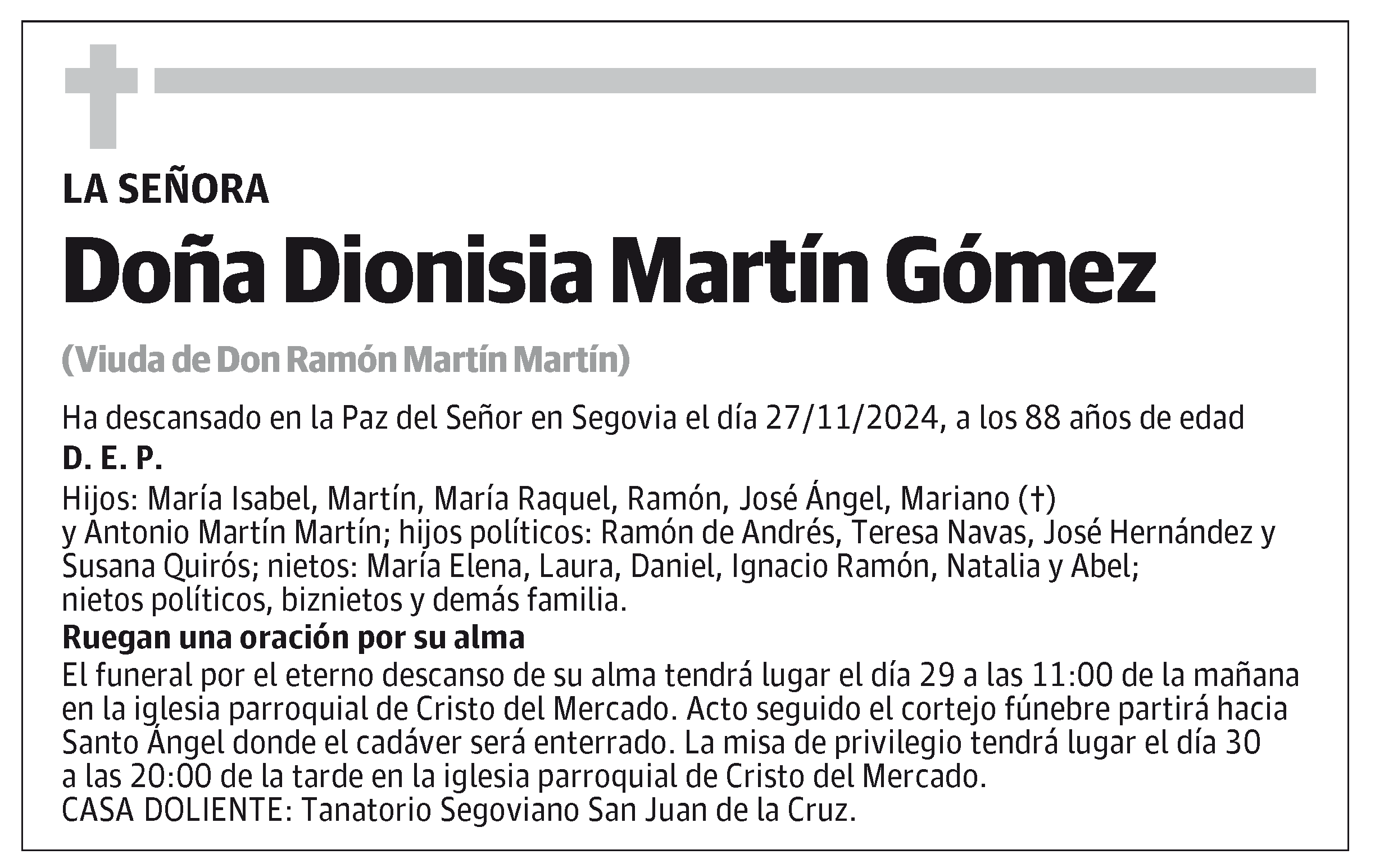 Dionisia Martín Gómez