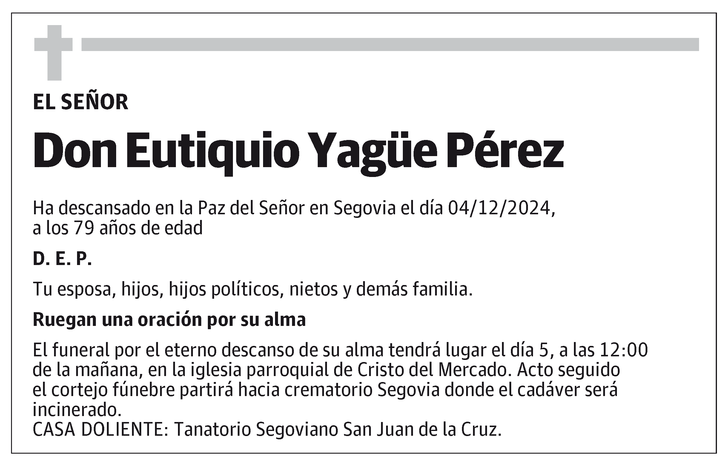 Eutiquio Yagüe Pérez