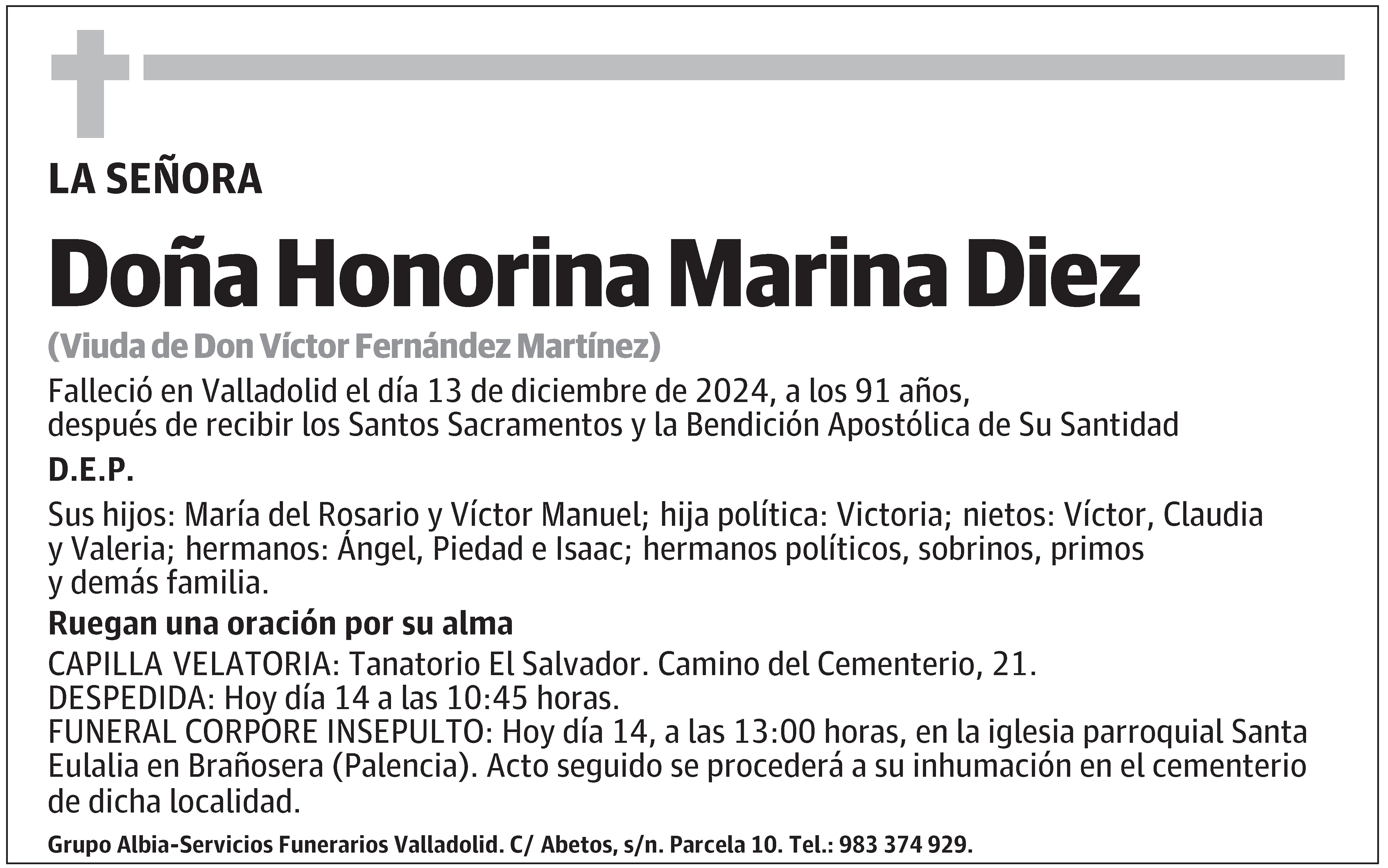 Honorina Marina Diez