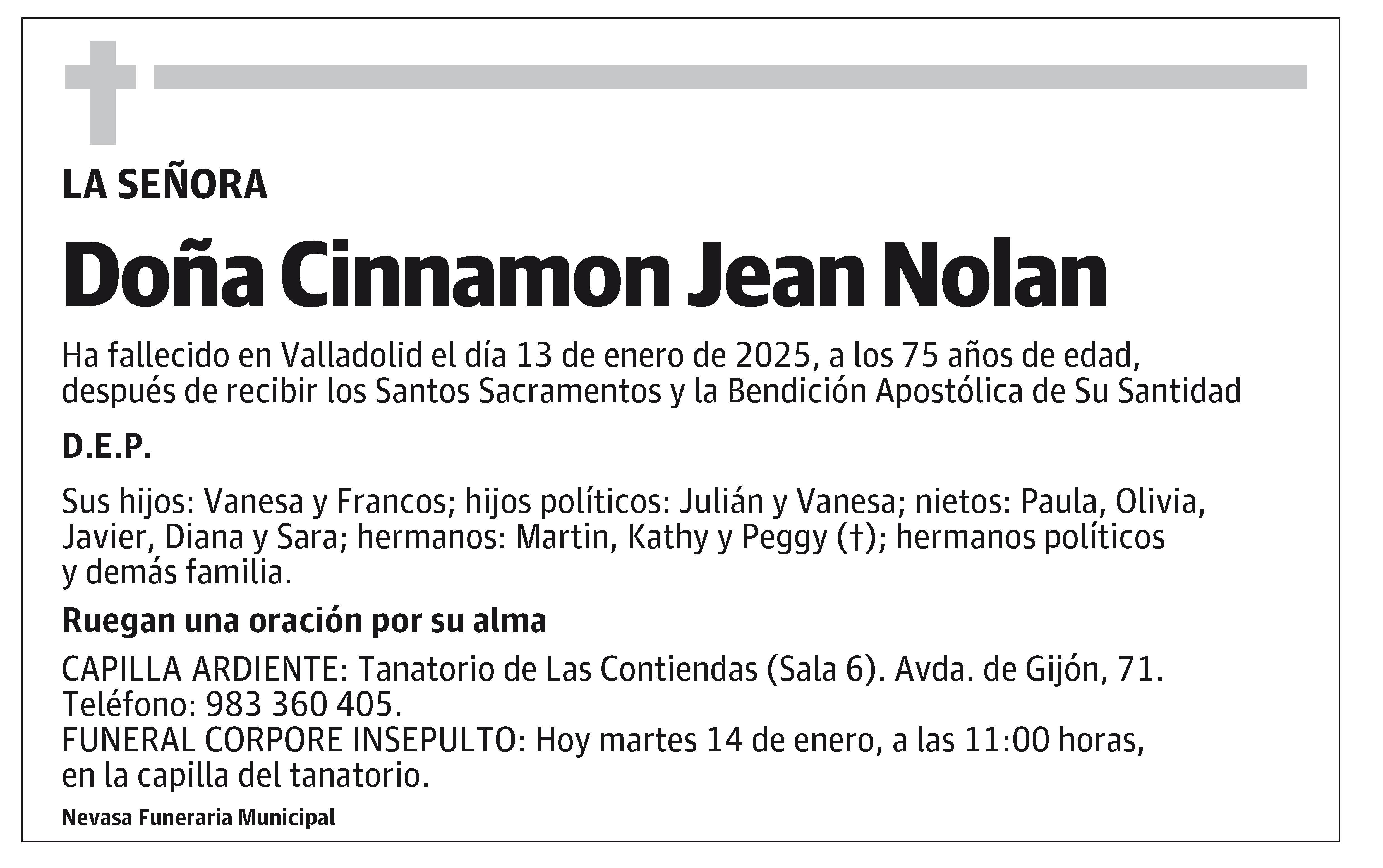 Cinnamon Jean Nolan