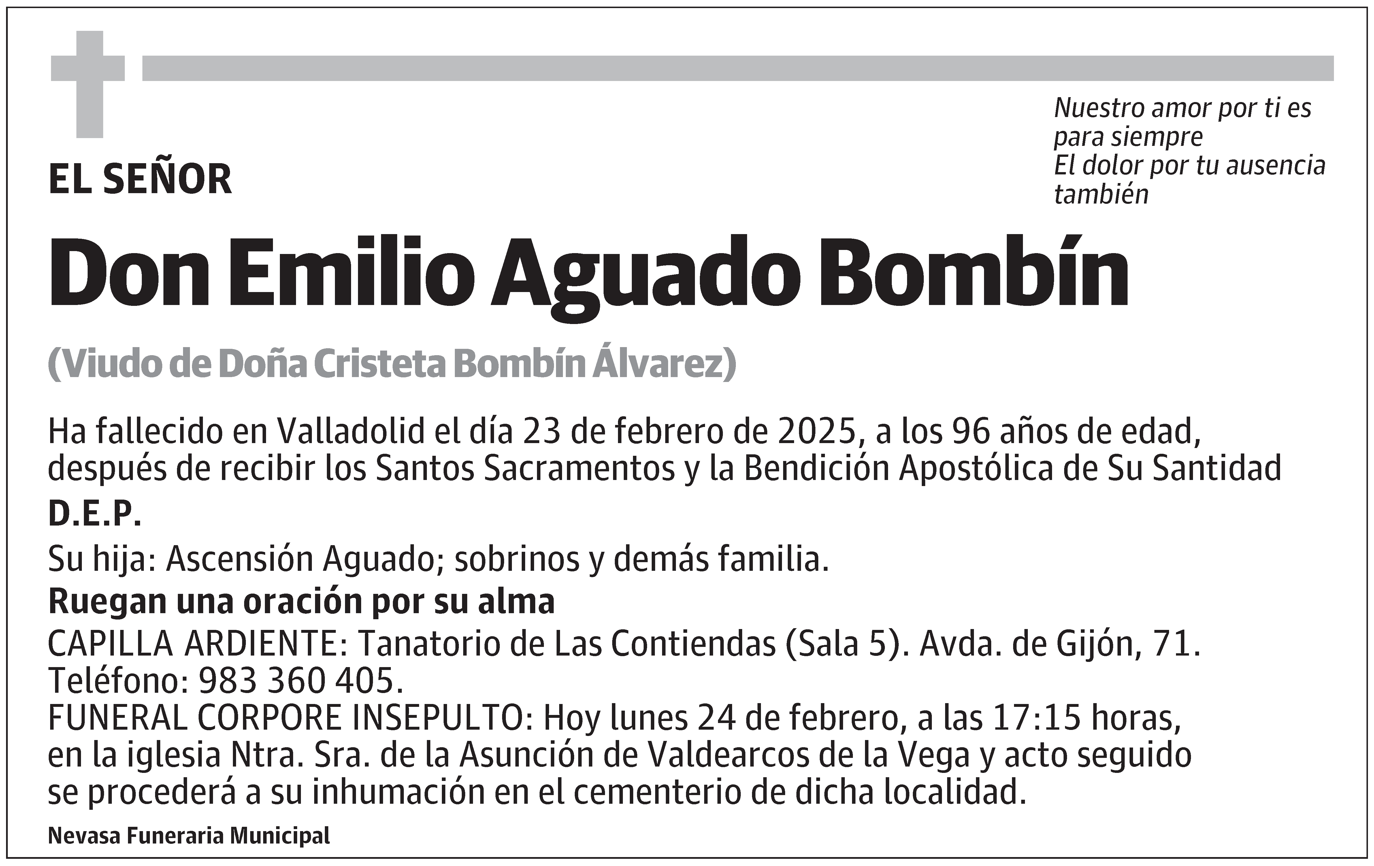 Emilio Aguado Bombín