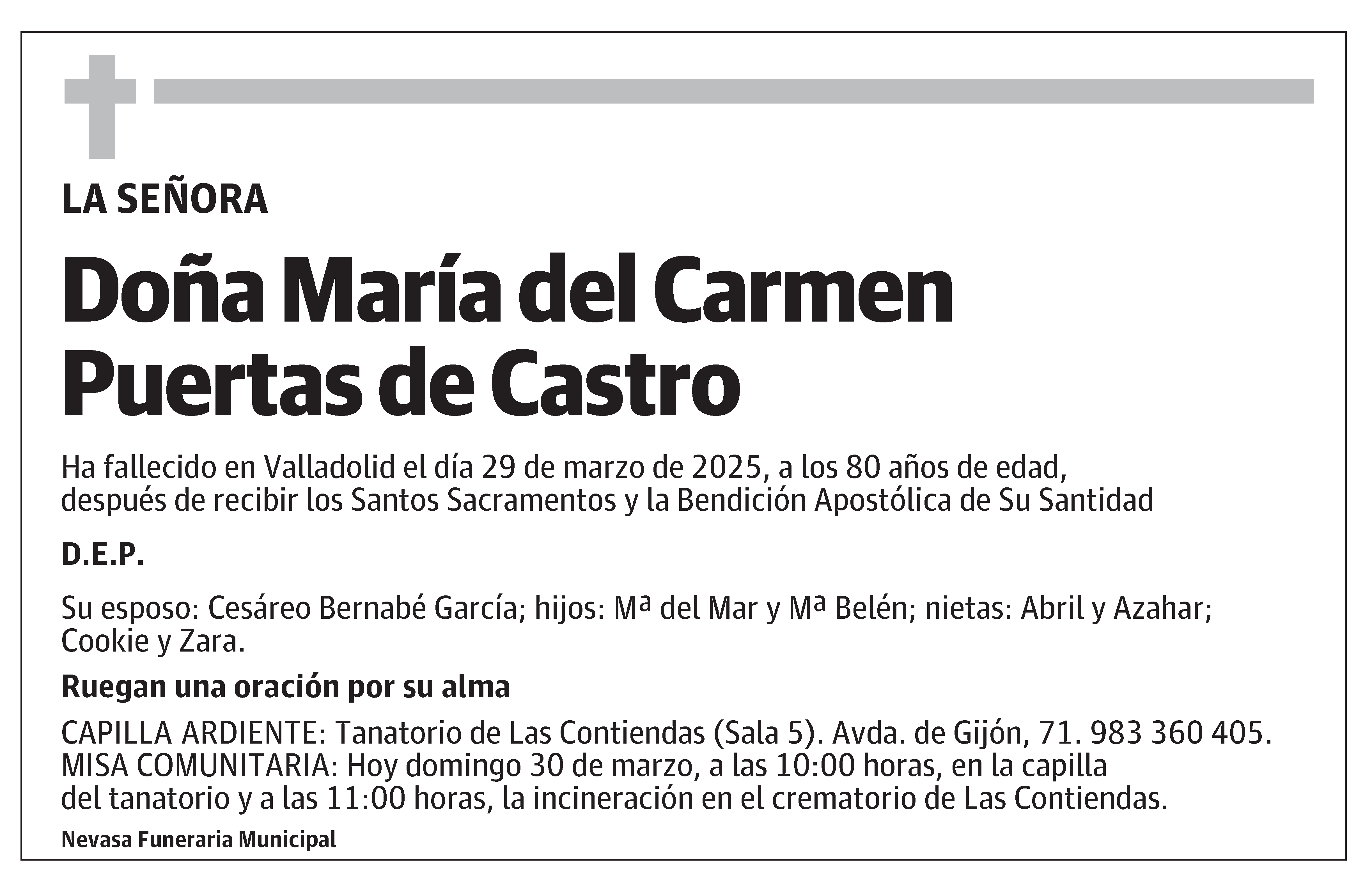 María del Carmen Puertas de Castro