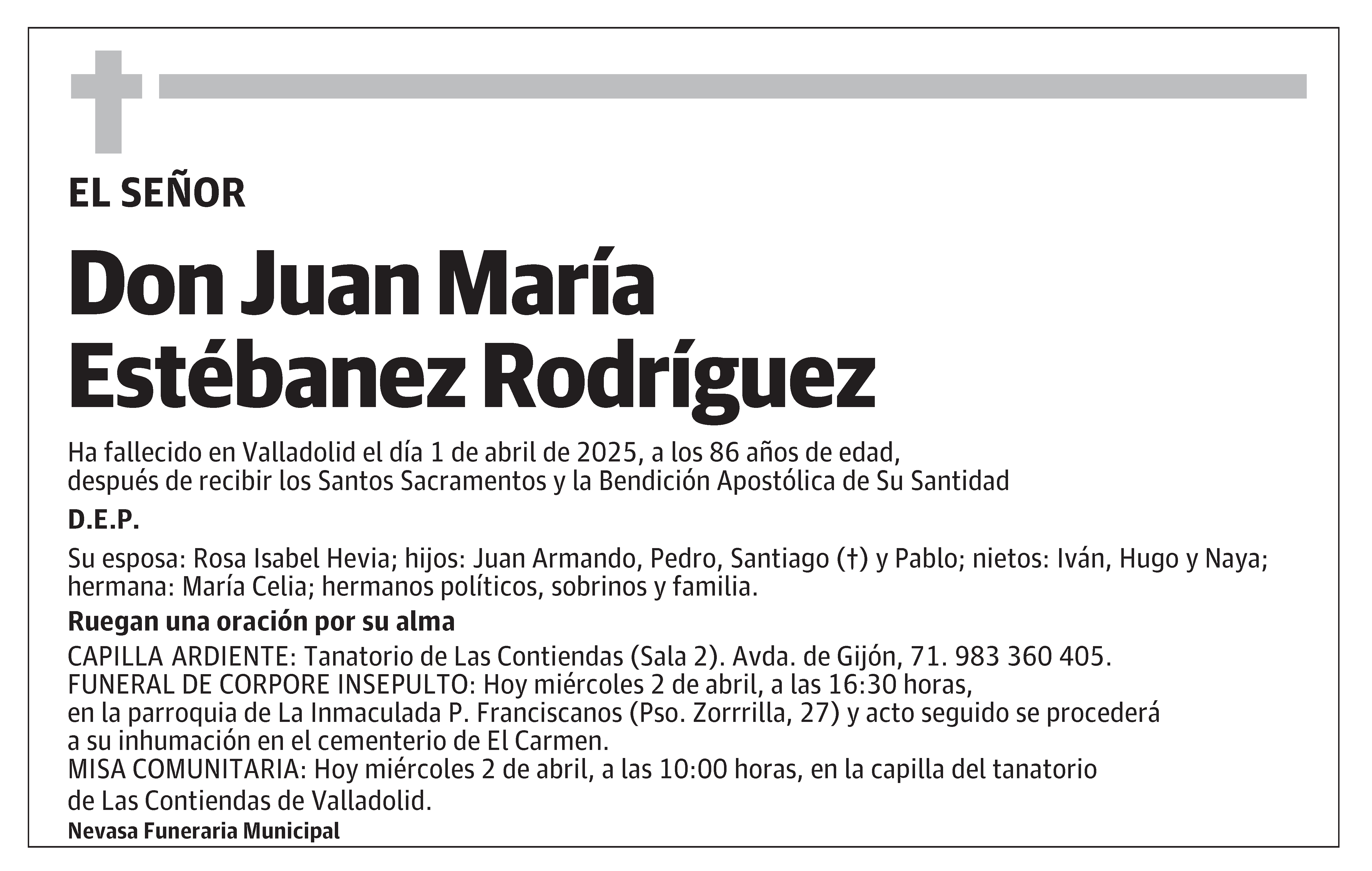 Juan María Estébanez Rodríguez