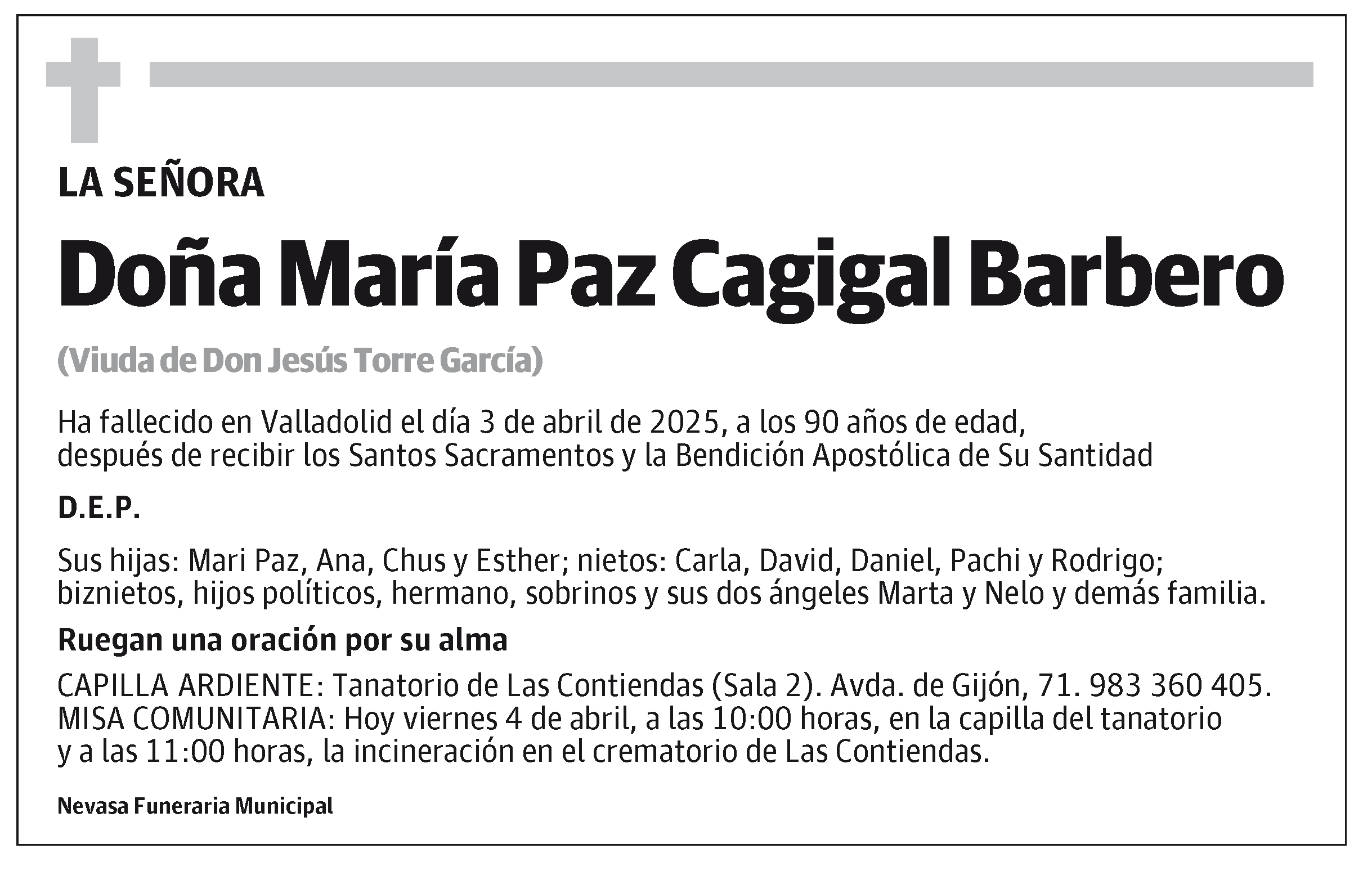 María Paz Cagigal Barbero