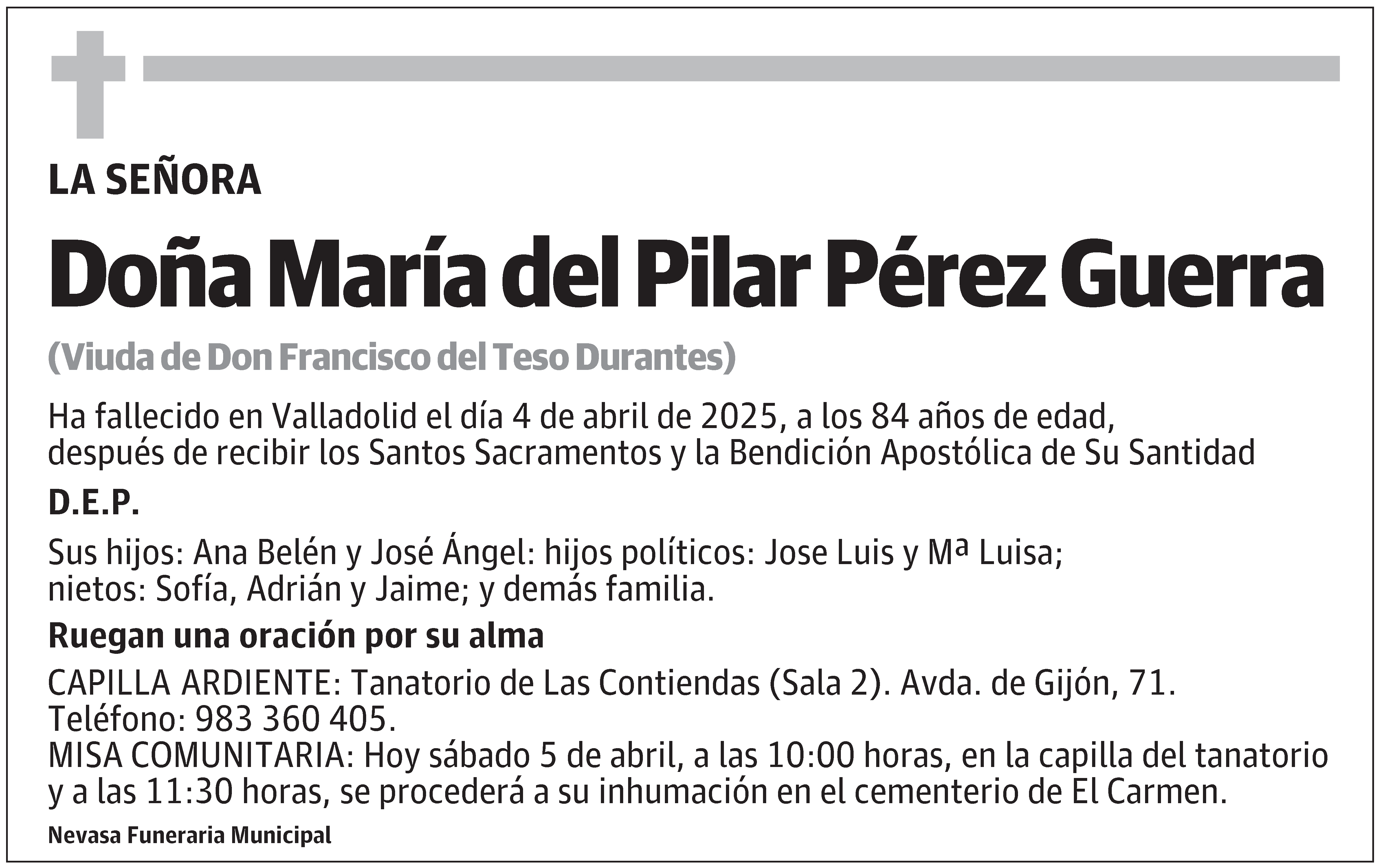 María del Pilar Pérez Guerra