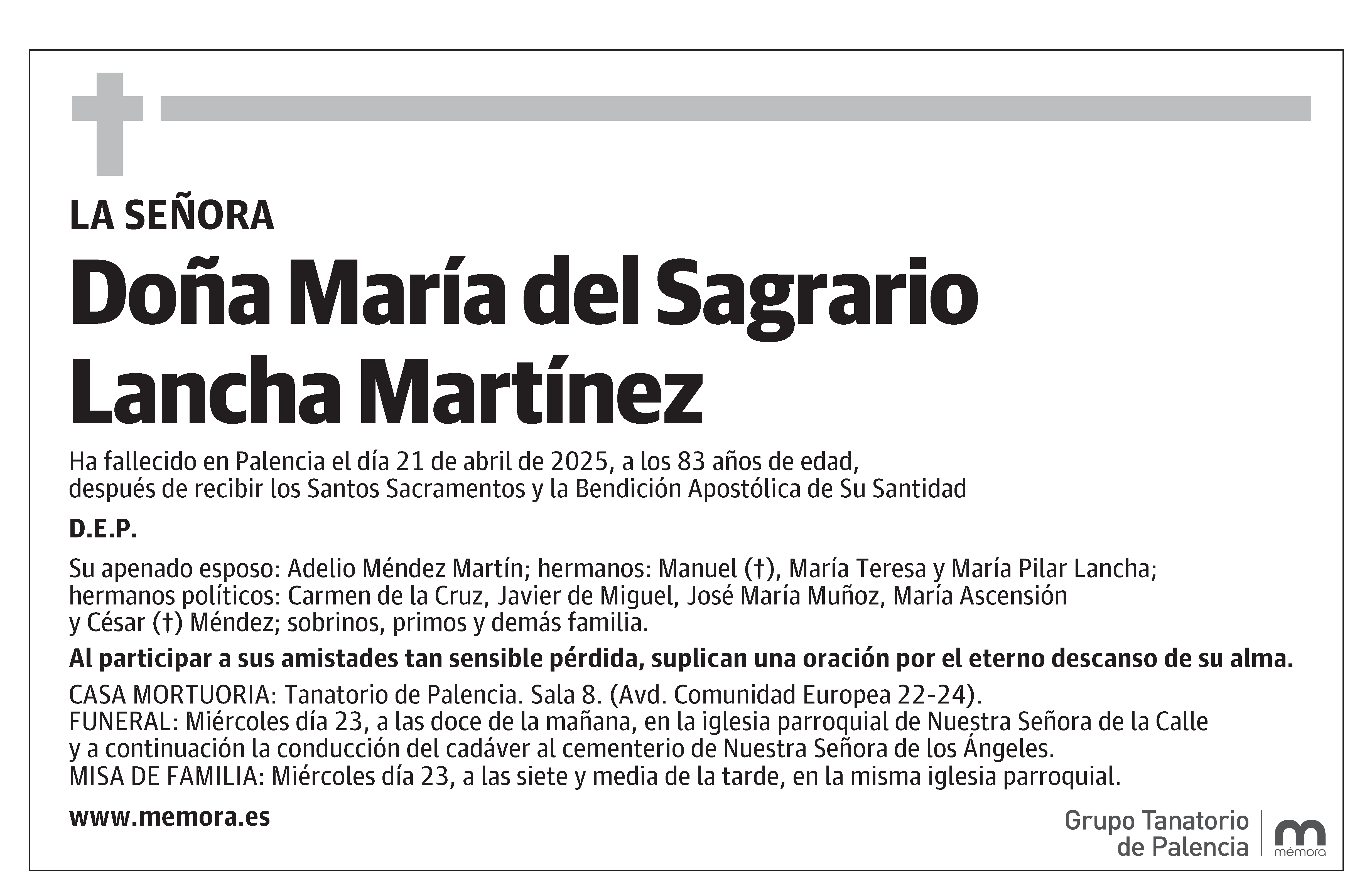 María del Sagrario Lancha Martínez