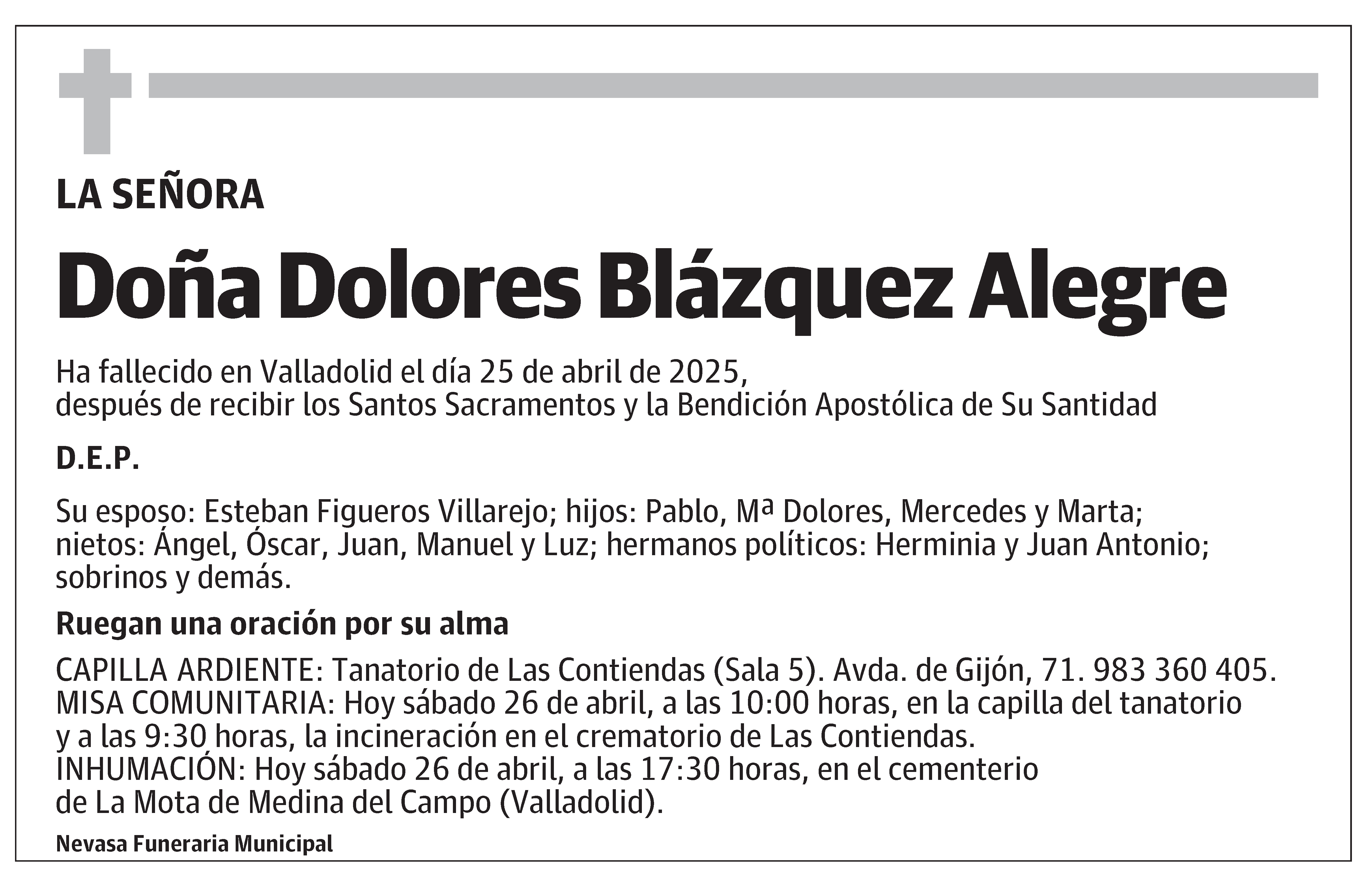 Dolores Blázquez Alegre