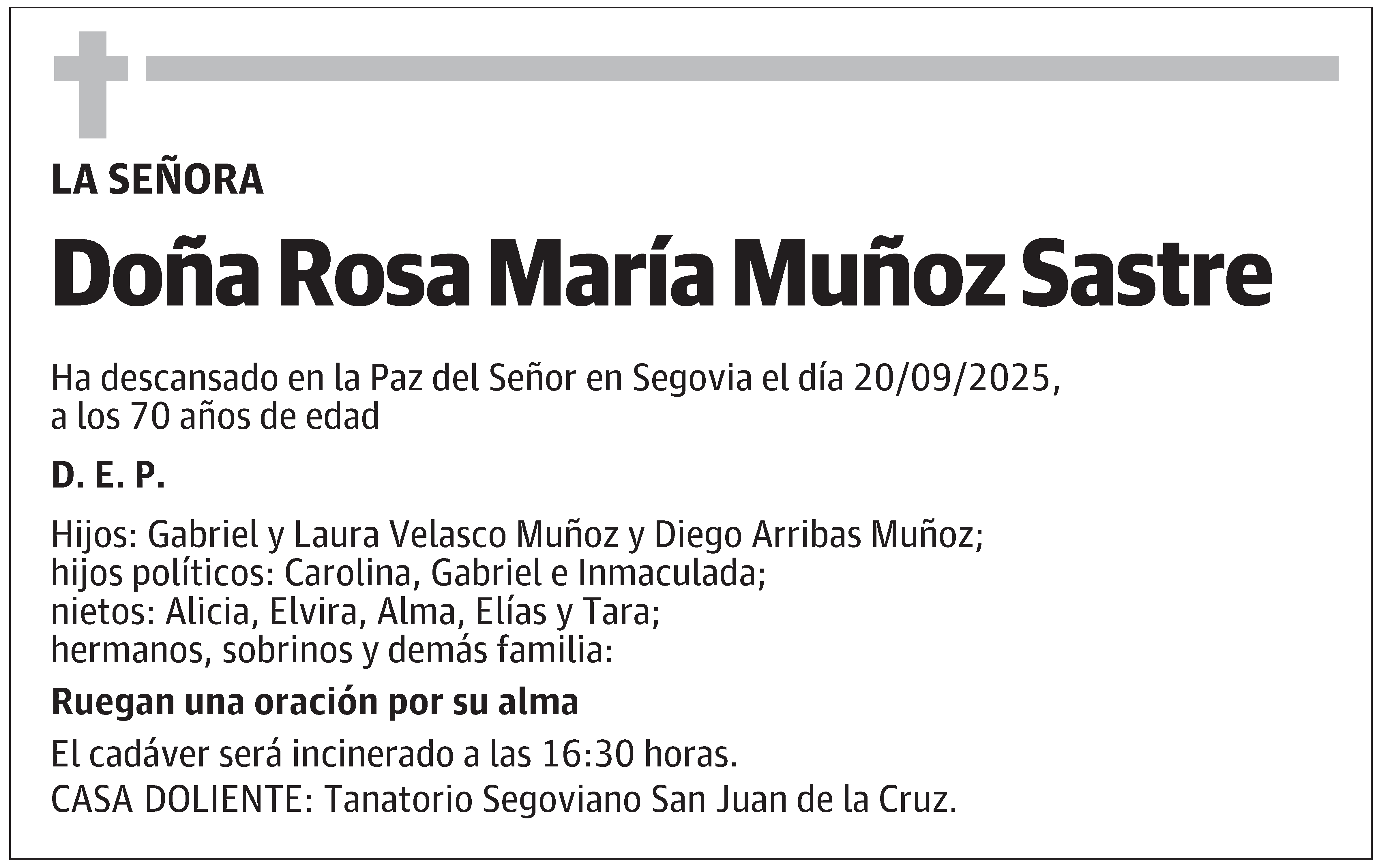 Rosa María Muñoz Sastre