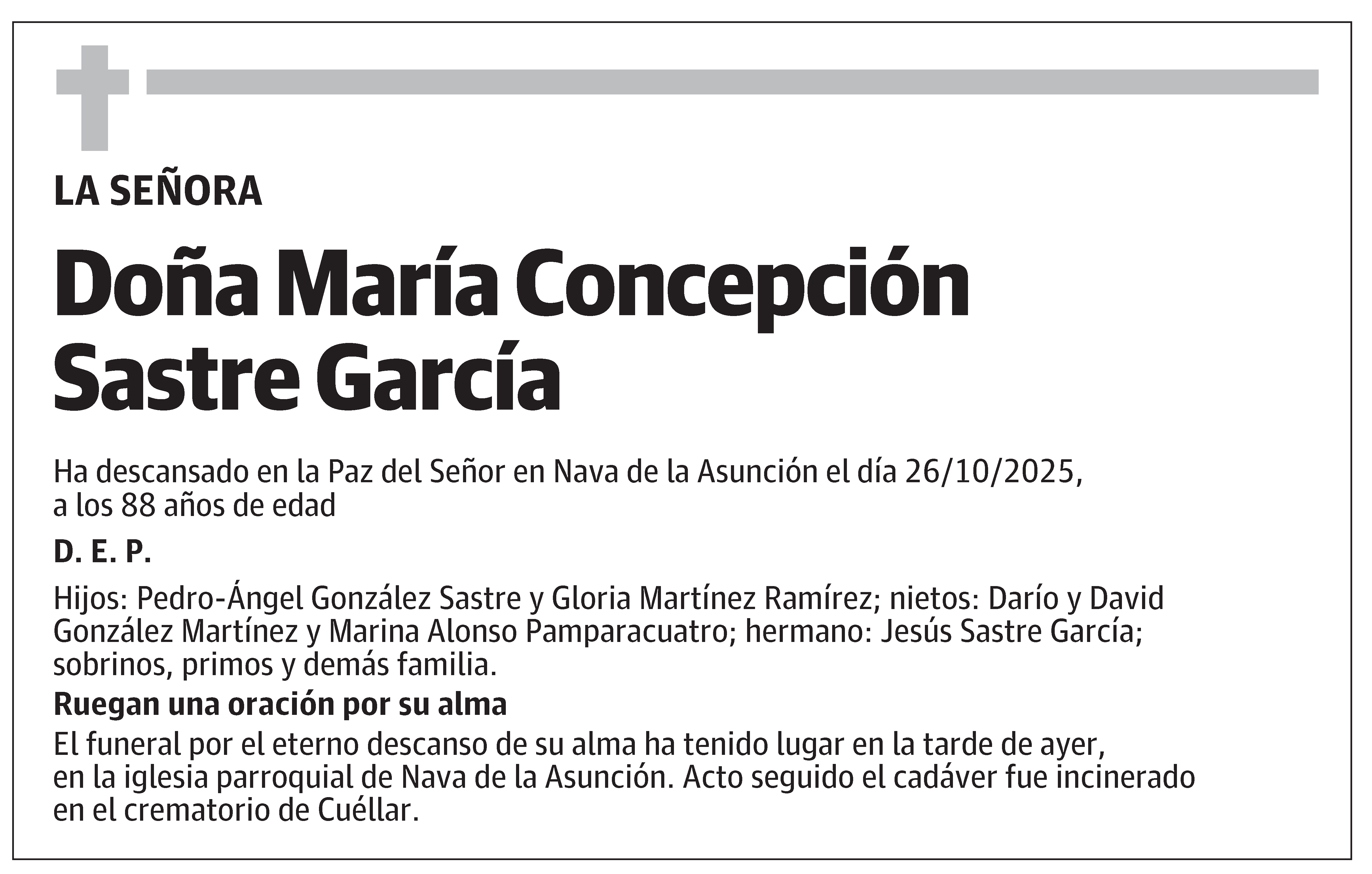 María Concepción Sastre García