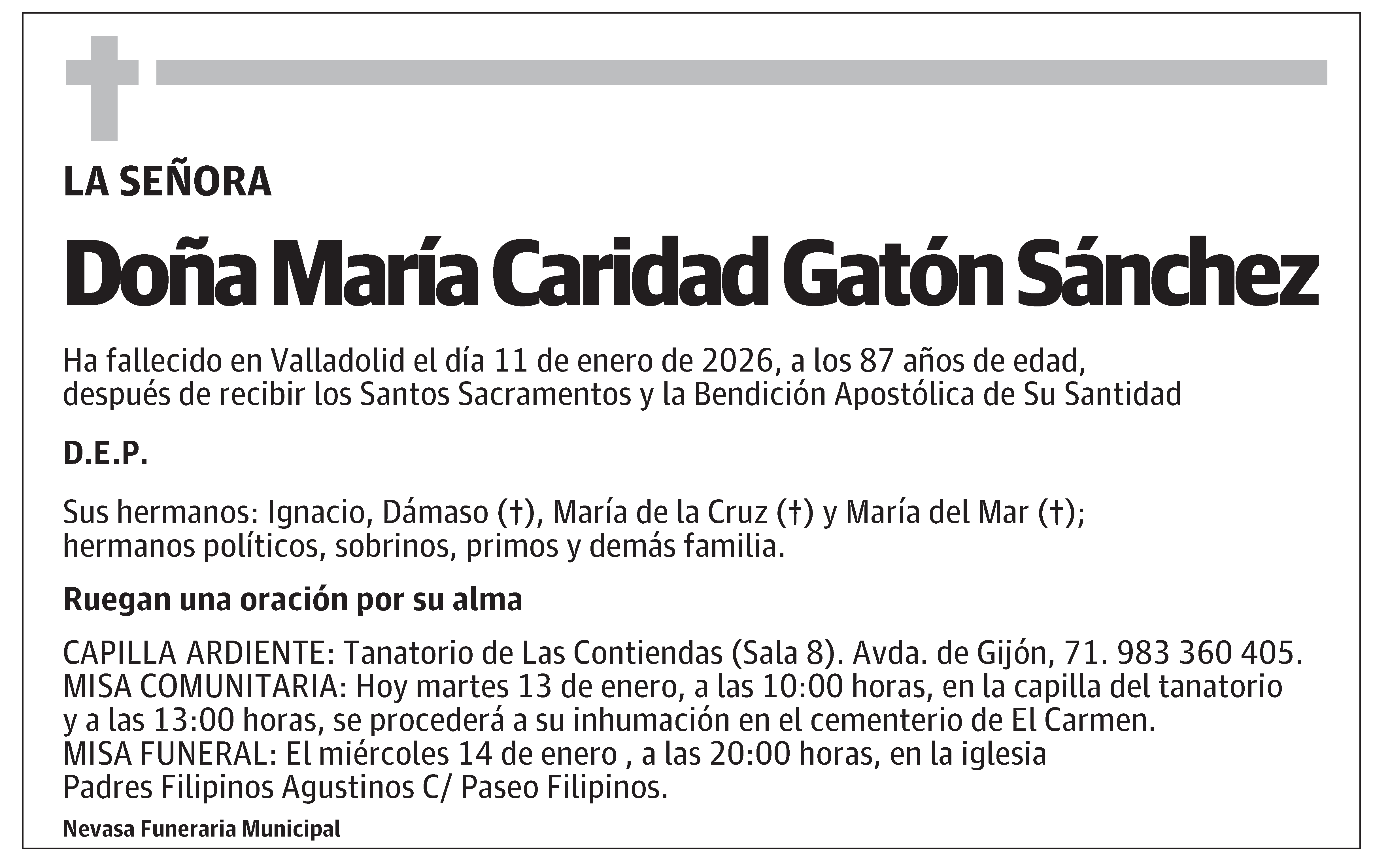 María Caridad Gatón Sánchez
