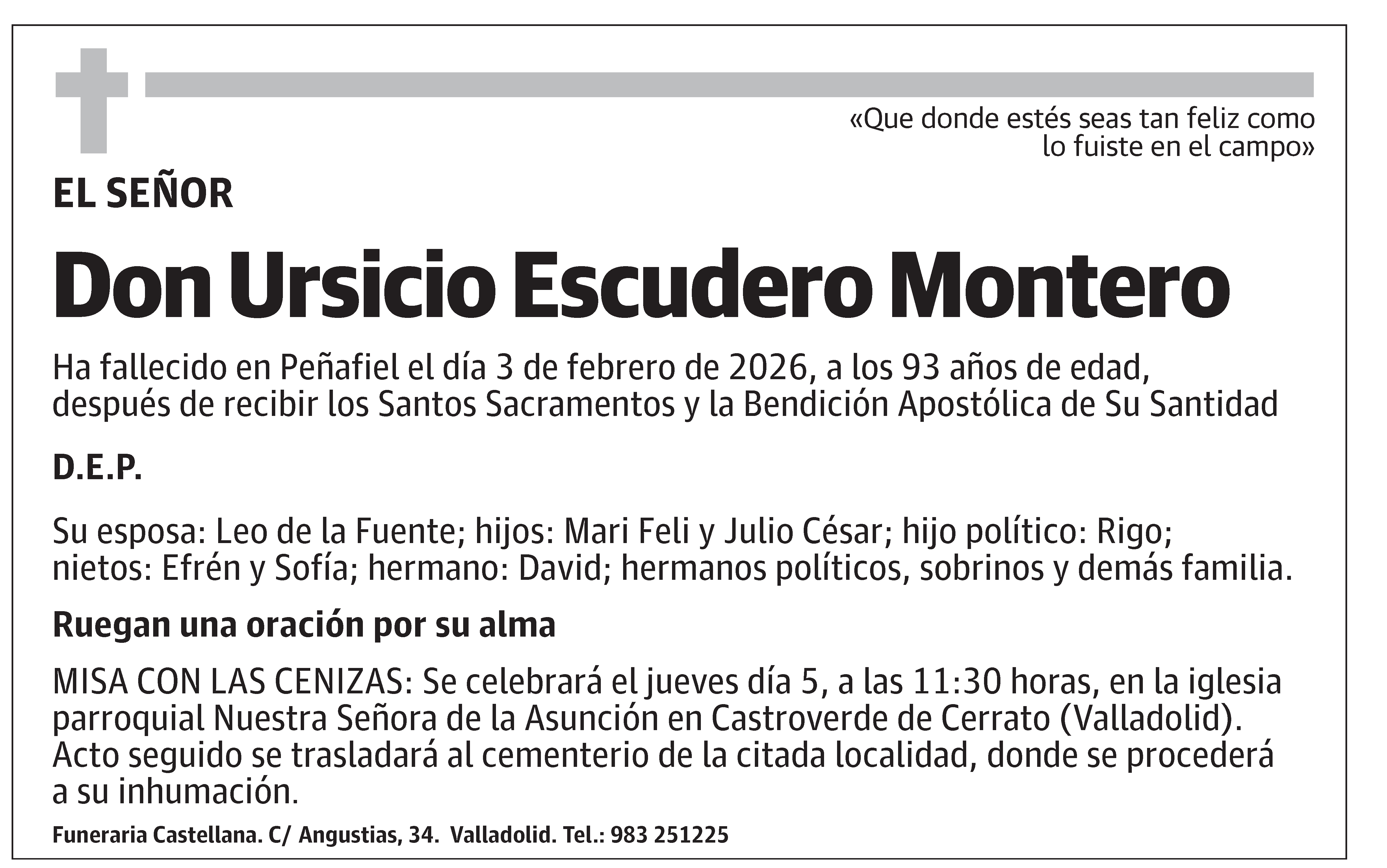 Ursicio Escudero Montero