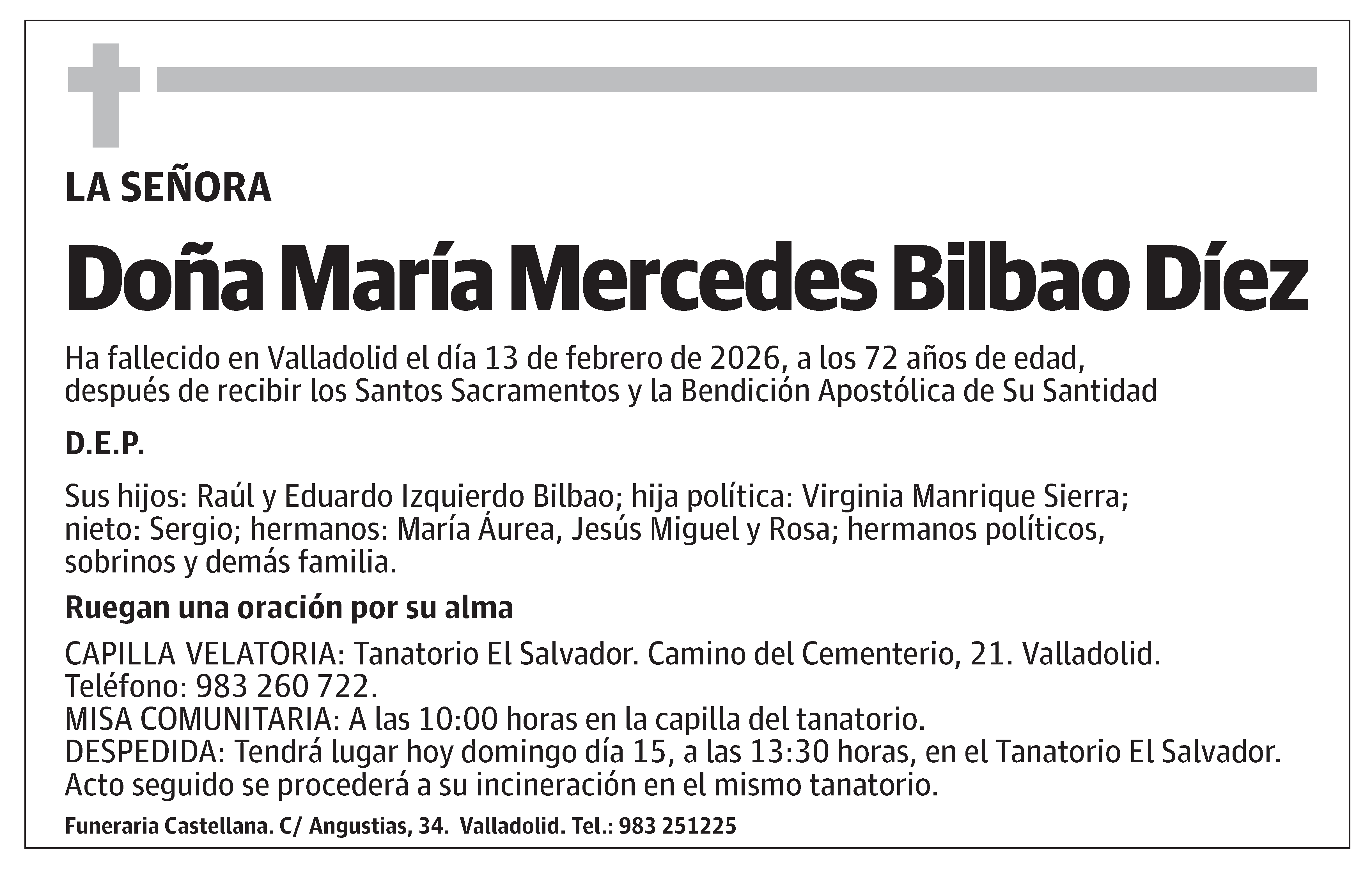María Mercedes Bilbao Díez