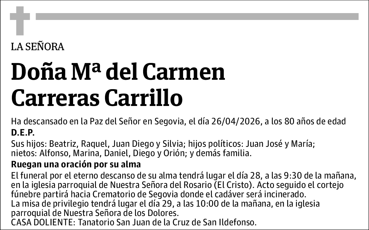 Mª del Carmen Carreras Carrillo