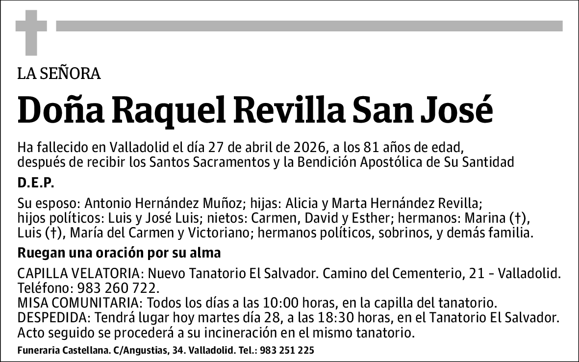 Raquel Revilla San José