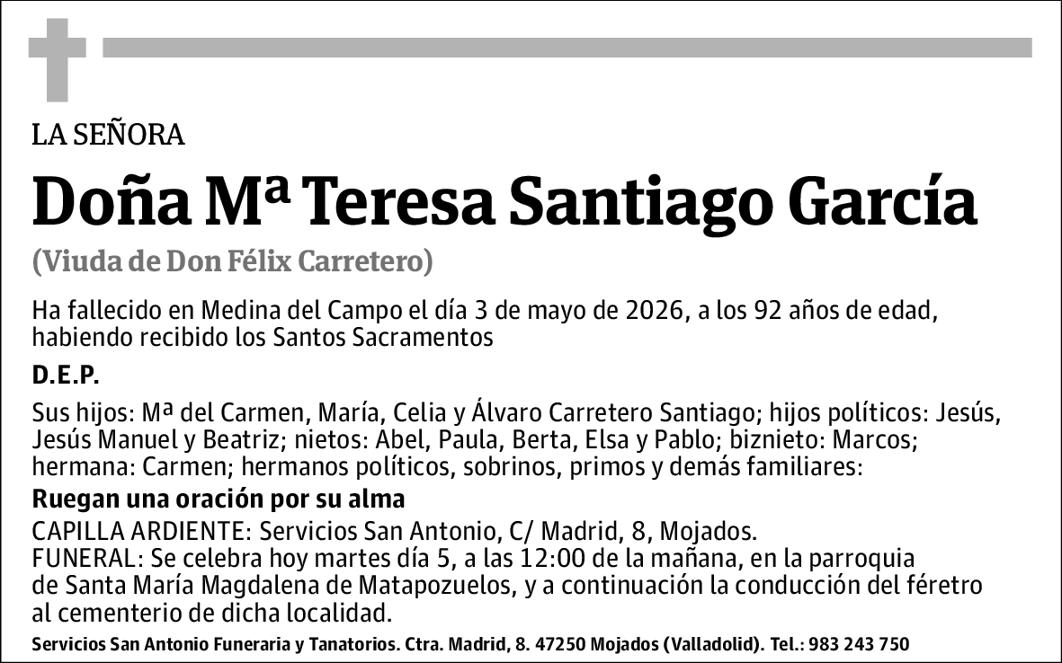 Mª Teresa Santiago García