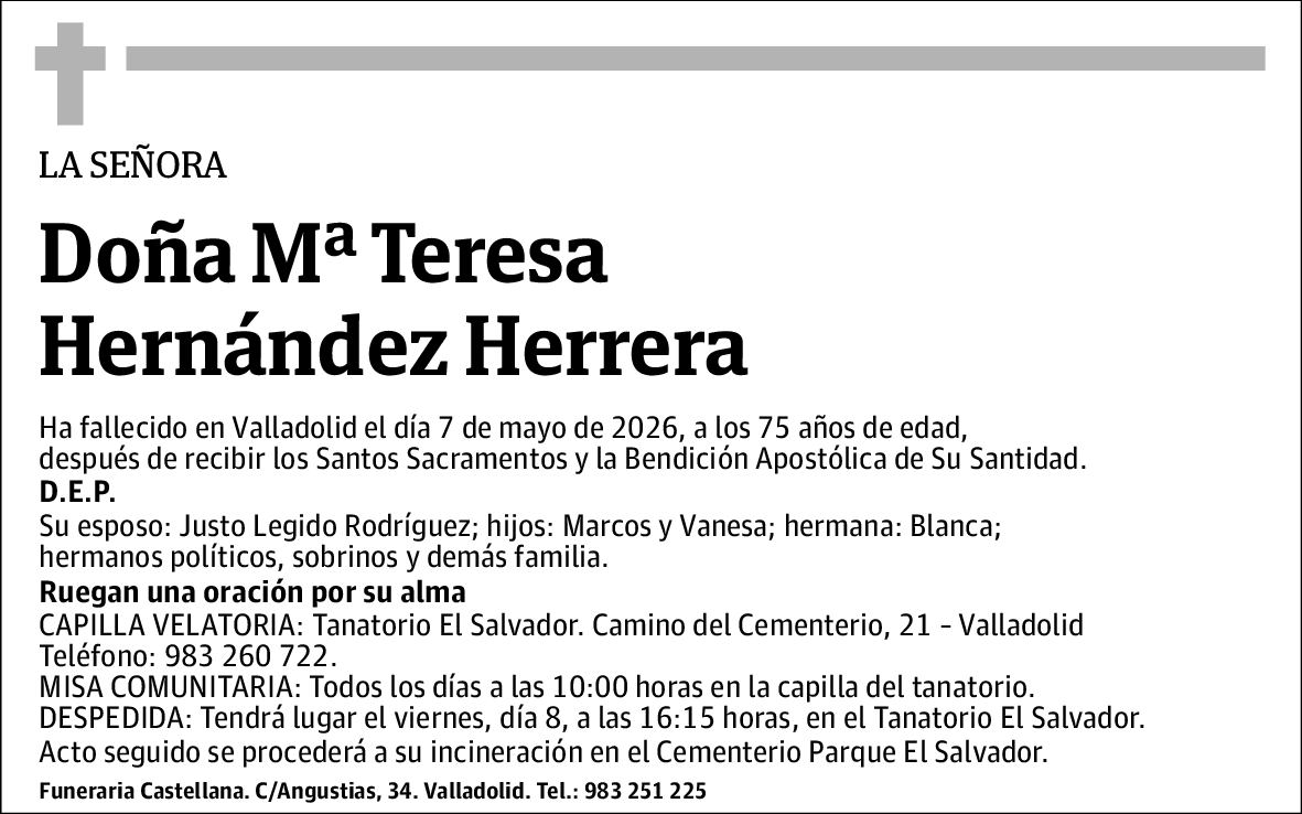 Mª Teresa Hernández Herrera