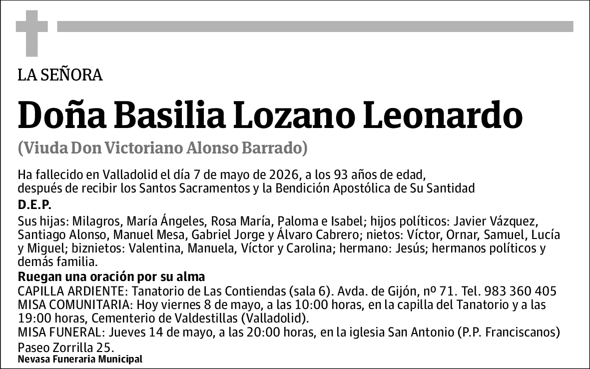 Basilia Lozano Leonardo