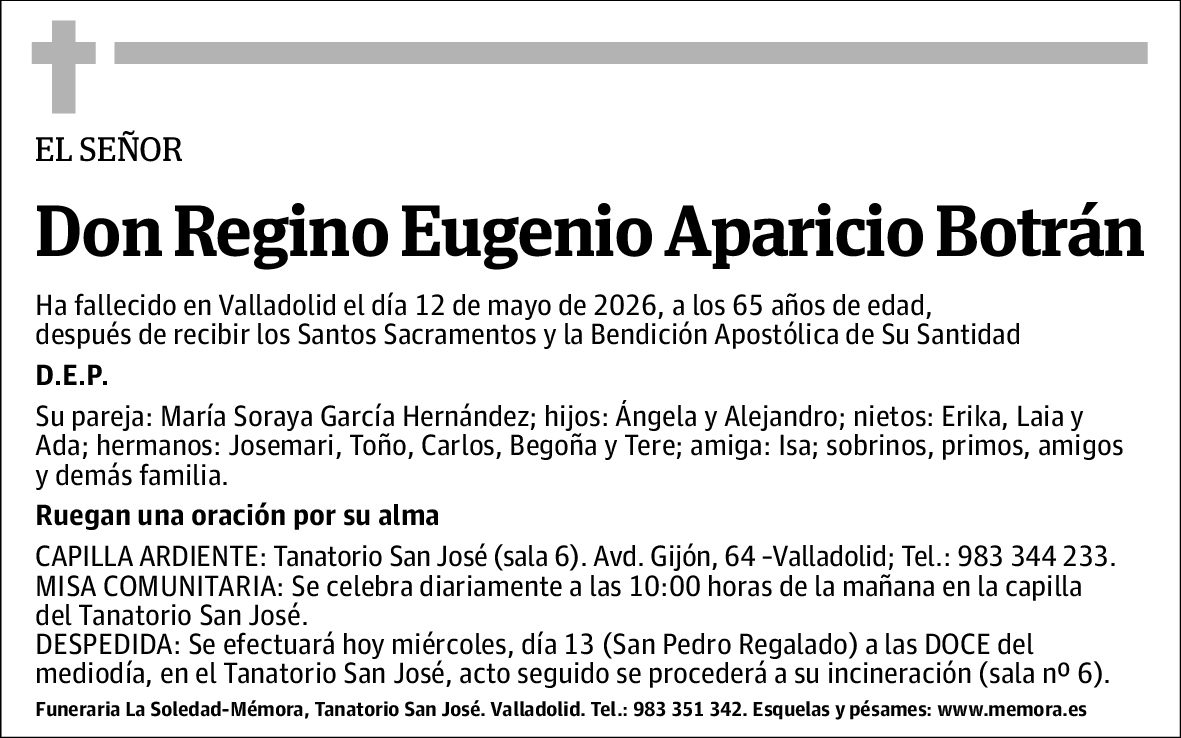 Regino Eugenio Aparicio Botrán