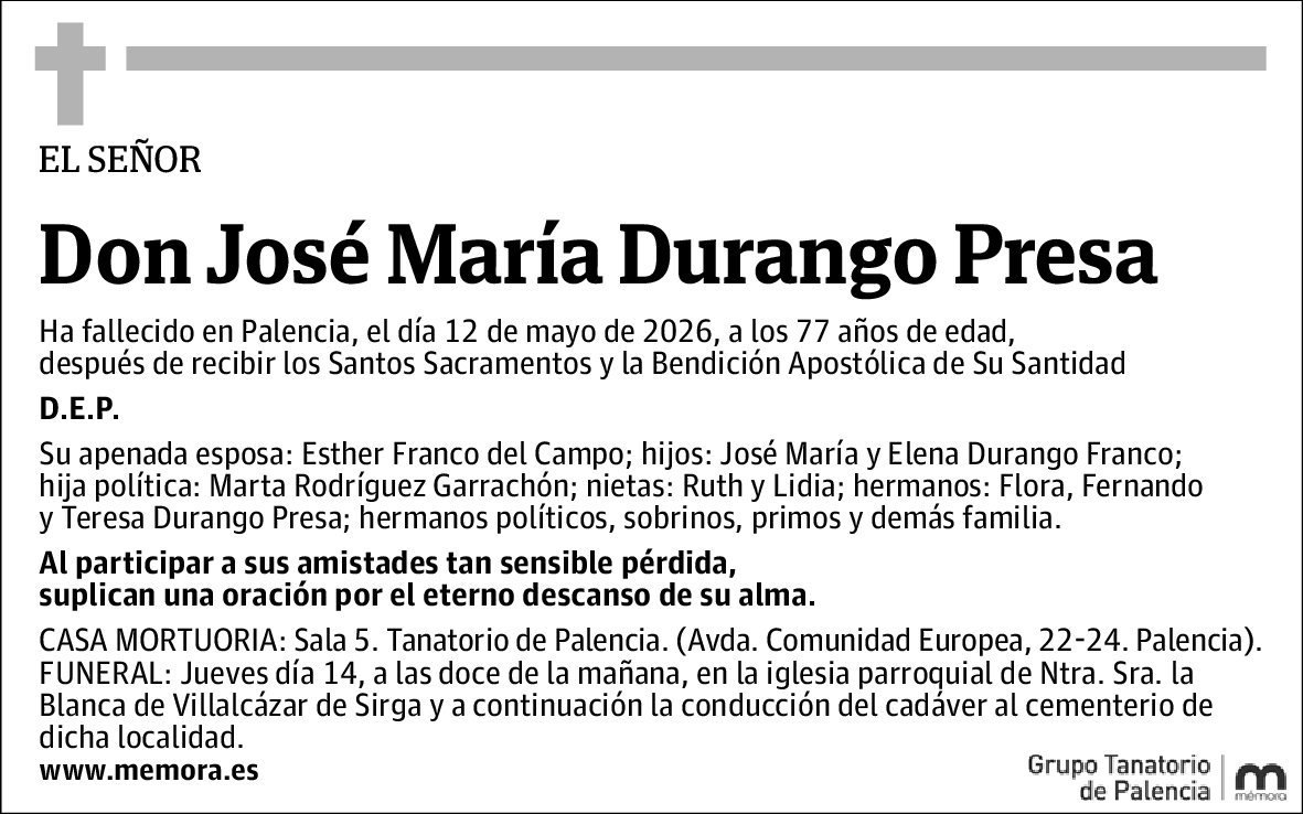 José María Durango Presa