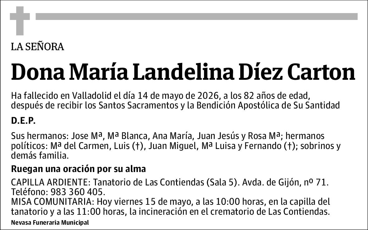 María Landelina Díez Cartón
