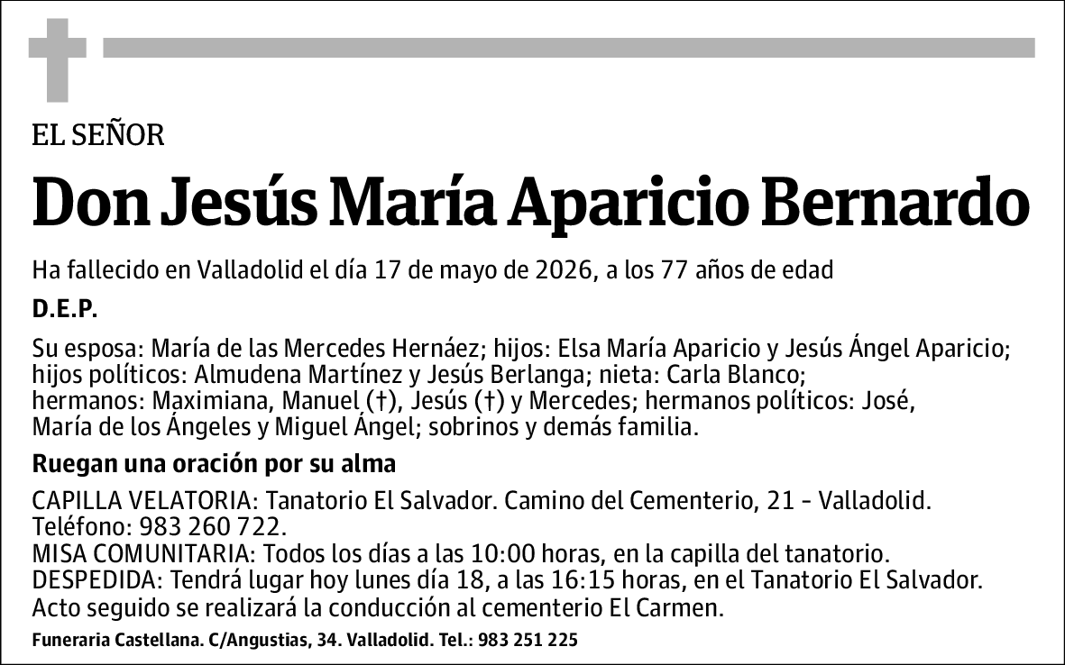 Jesús María Aparicio Bernardo