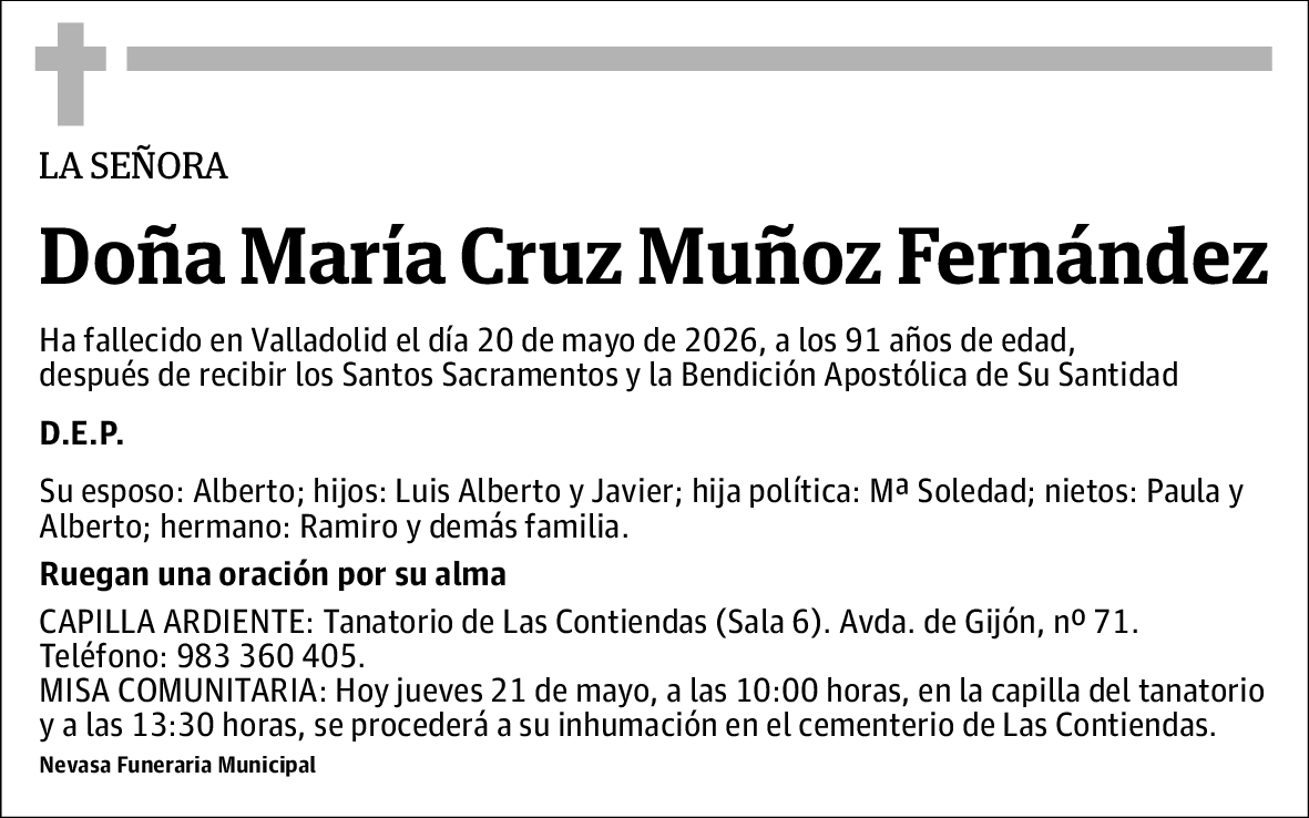 María Cruz Muñoz Fernández