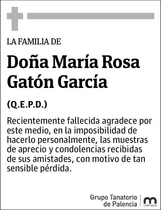 María Rosa Gatón García