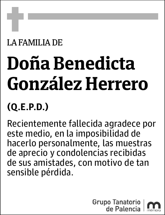Benedicta González Herrero