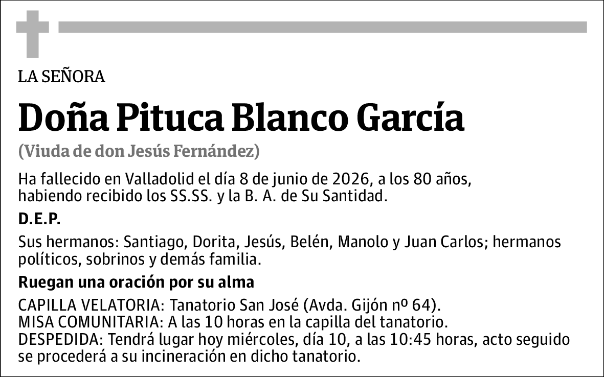 Doña Pituca Blanco García