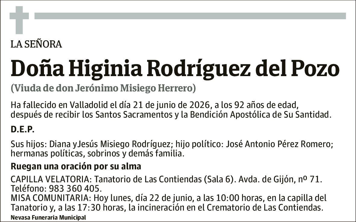 Higinia Rodríguez del Pozo