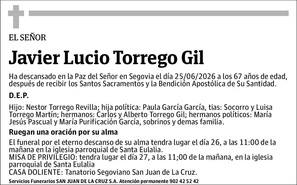 Javier Lucio Torrego Gil