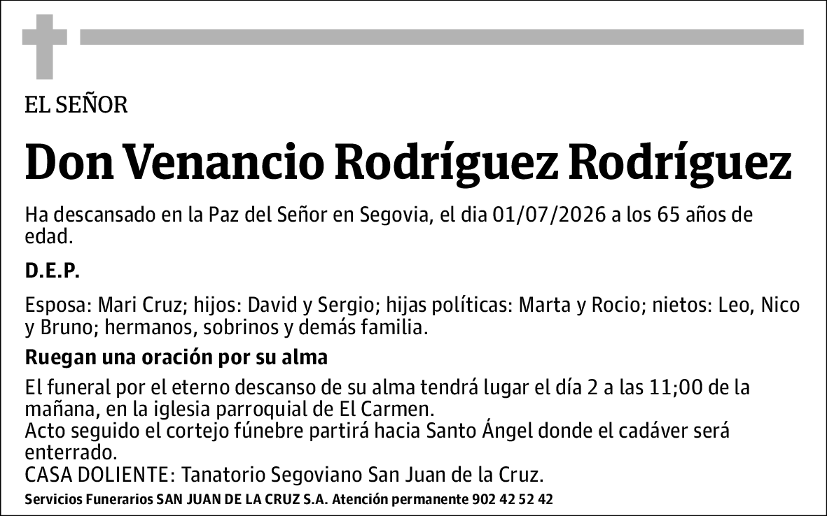 Venancio Rodríguez Rodríguez