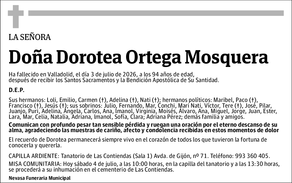 Dorotea Ortega Mosquera