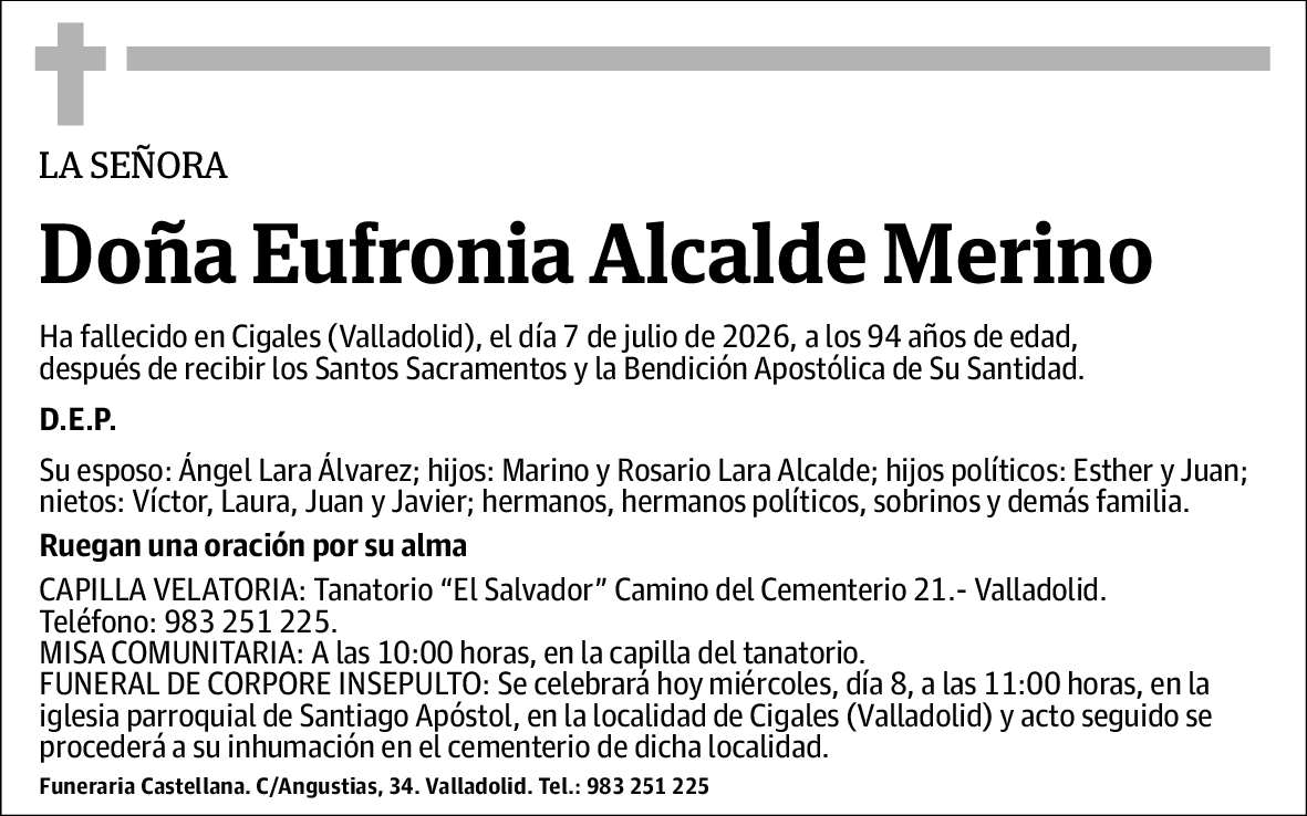 Eufronia Alcalde Merino