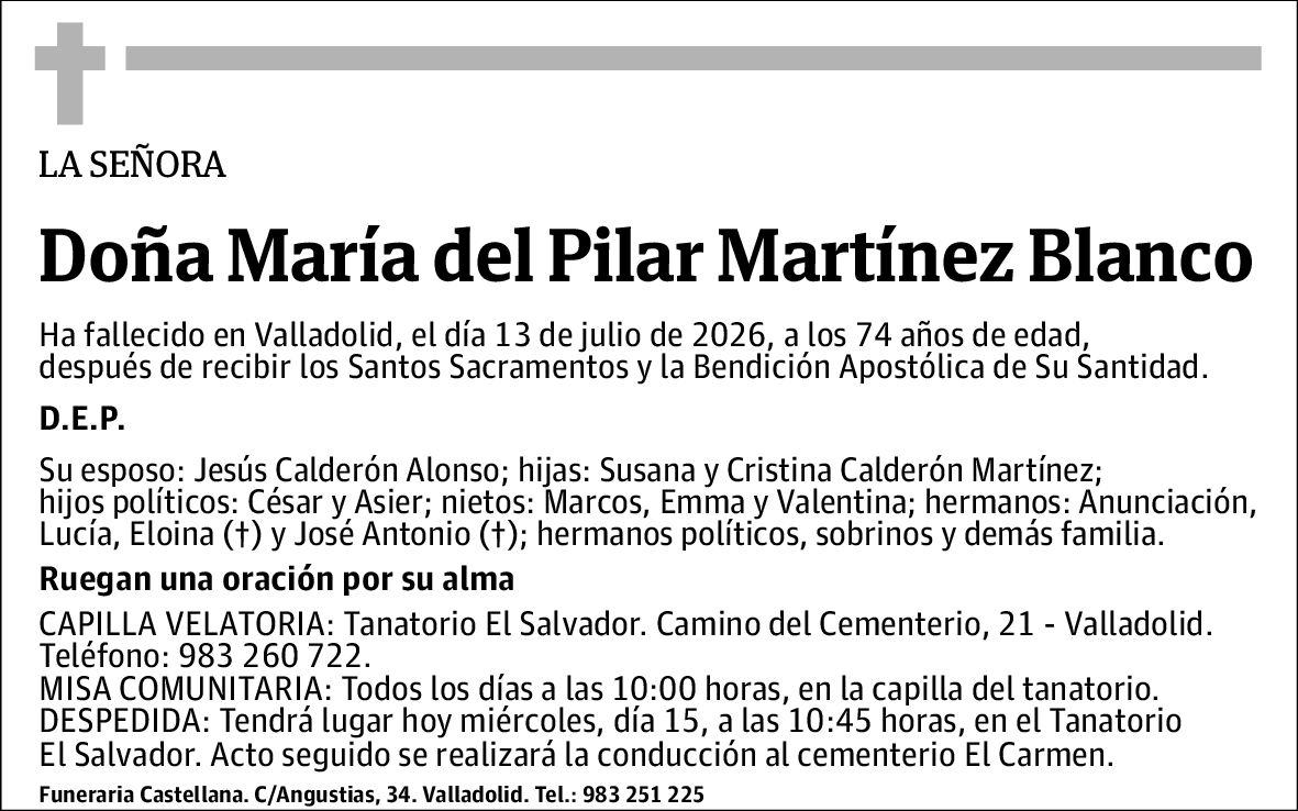 María del Pilar Martínez Blanco