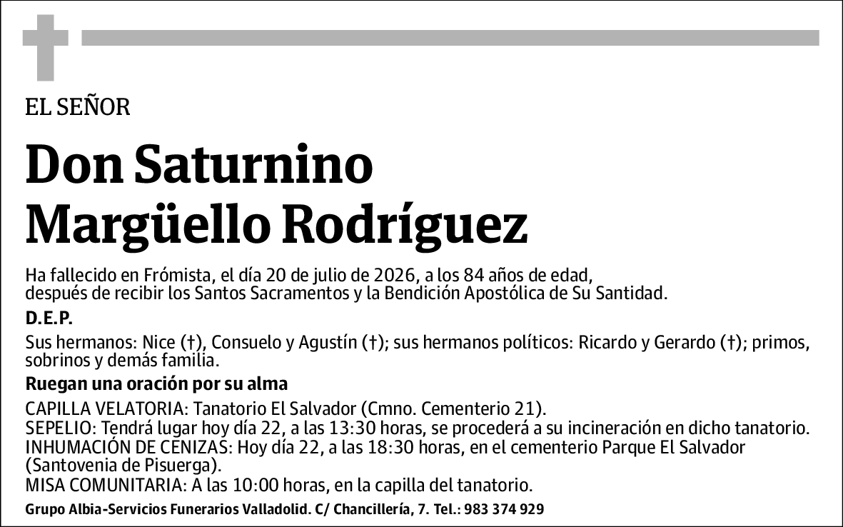 Saturnino Margüello Rodríguez