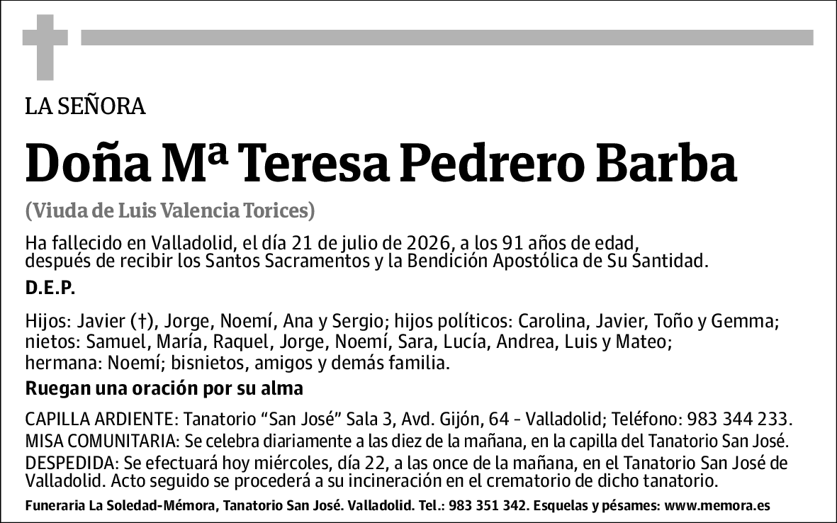 Maria Teresa Pedrero Barba