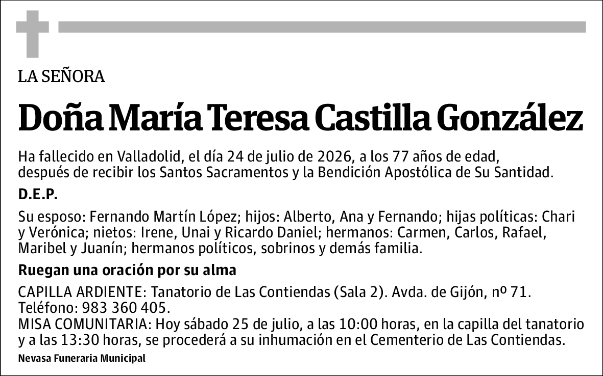 María Teresa Castilla González