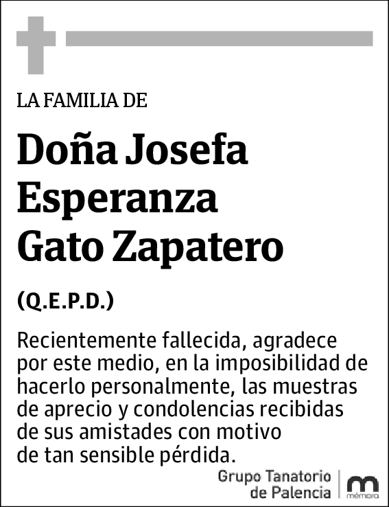 Josefa Esperanza Gato Zapatero