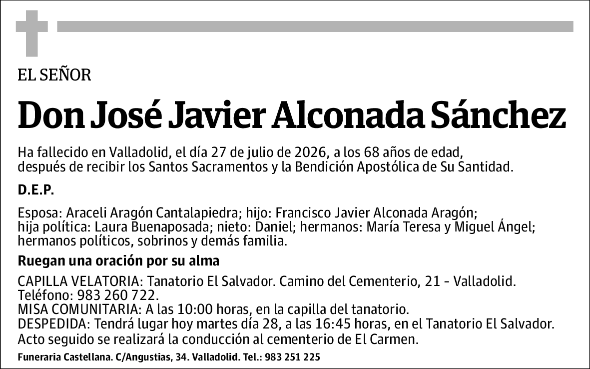 José Javier Alconada Sánchez