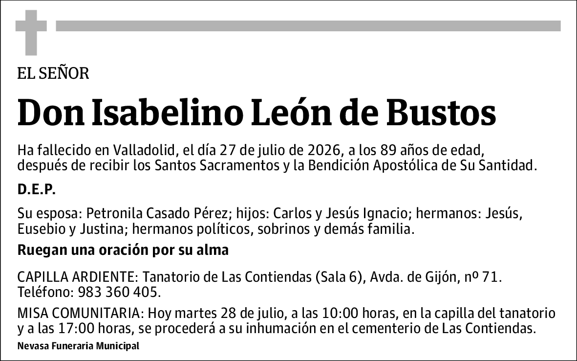 Isabelino León de Bustos