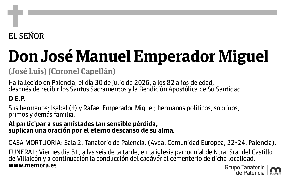 José Manuel Emperador Miguel
