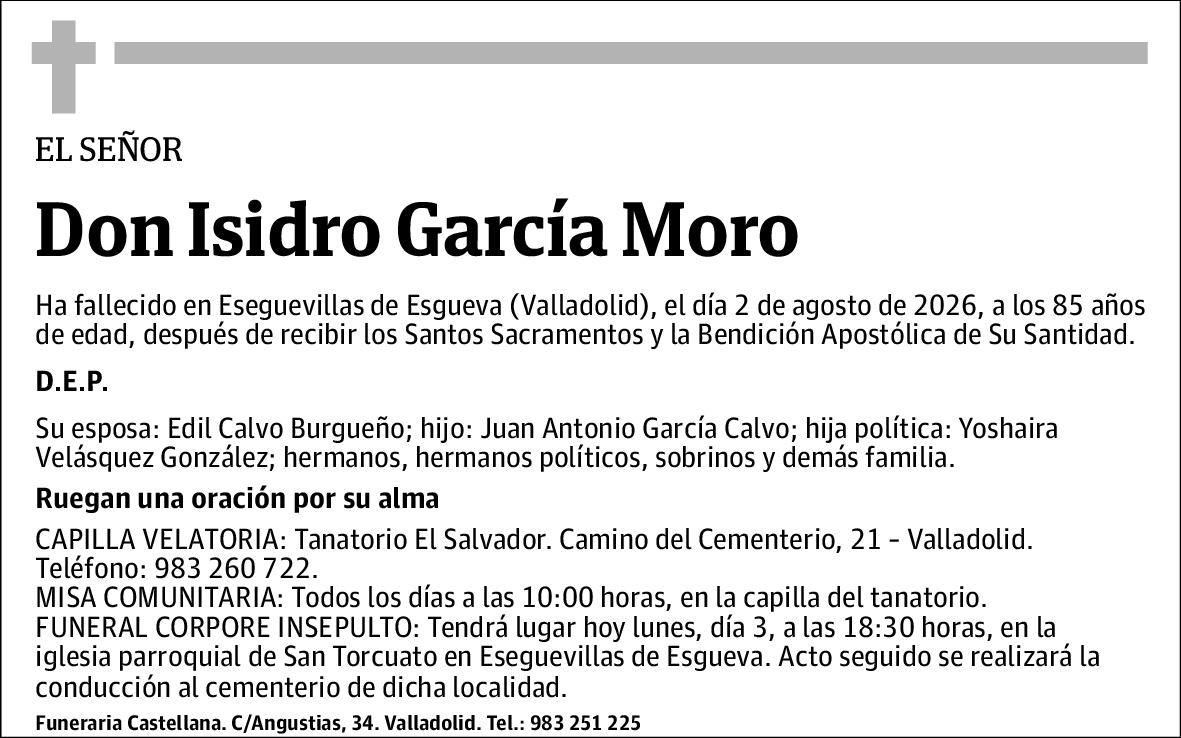 Isidro García Moro
