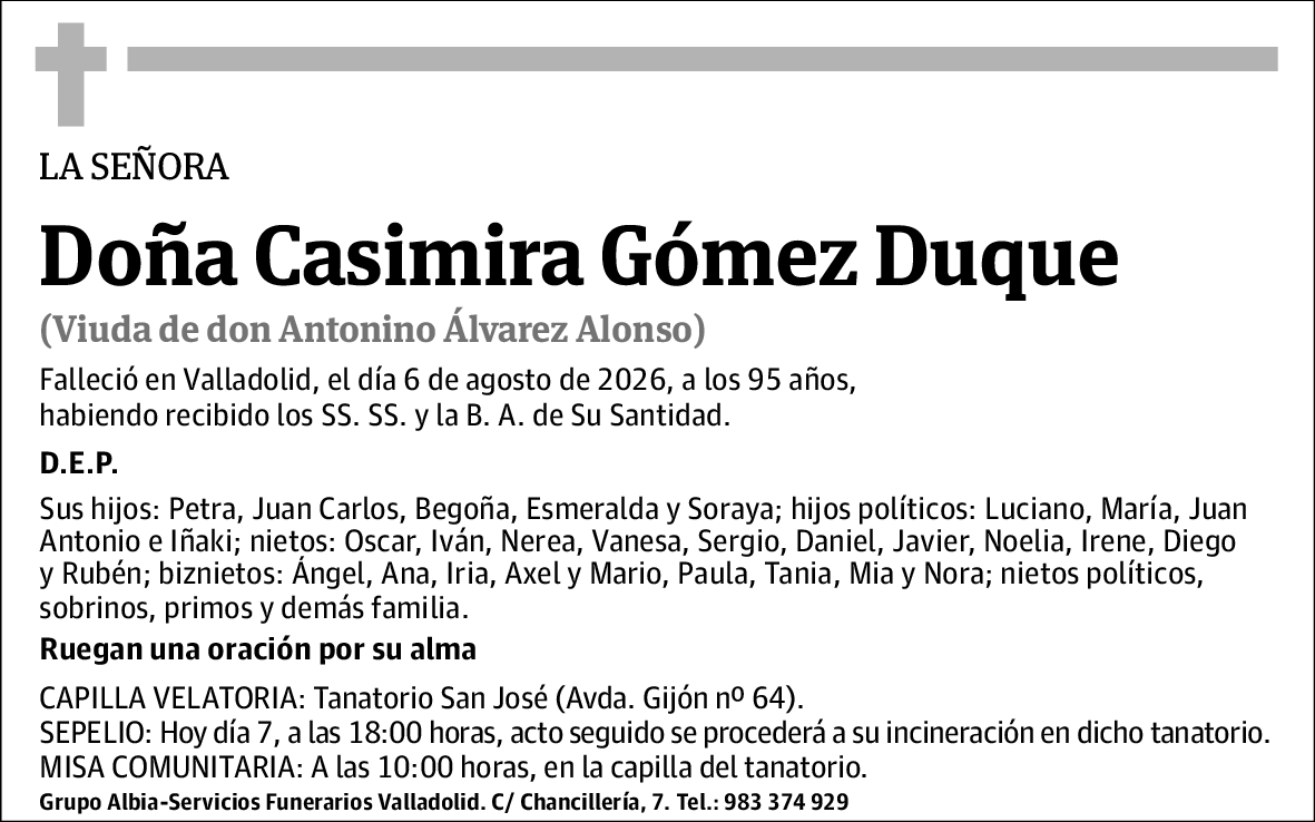 Casimira Gómez Duque