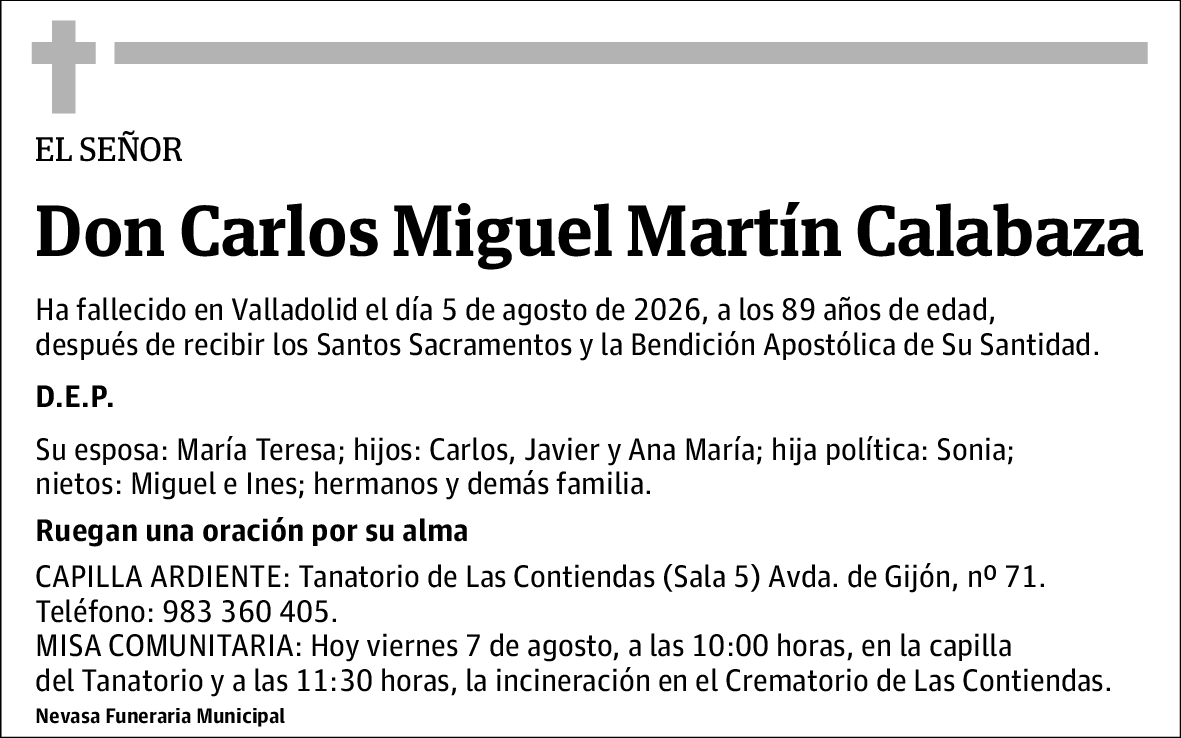 Carlos Miguel Martín Calabaza